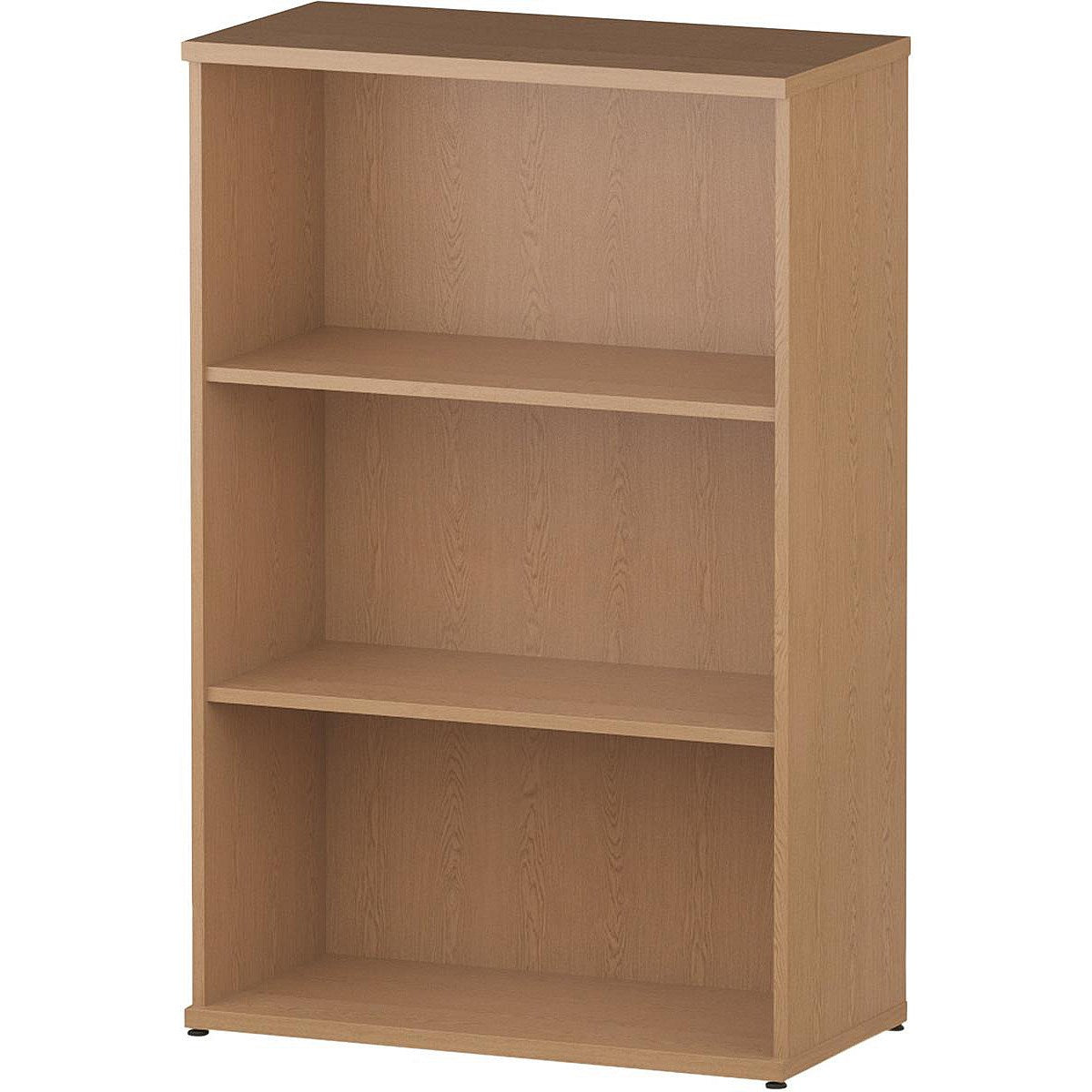 Impulse Medium Bookcase, 2 Shelves, 1200mm High, Oak Easy2Order : I000758