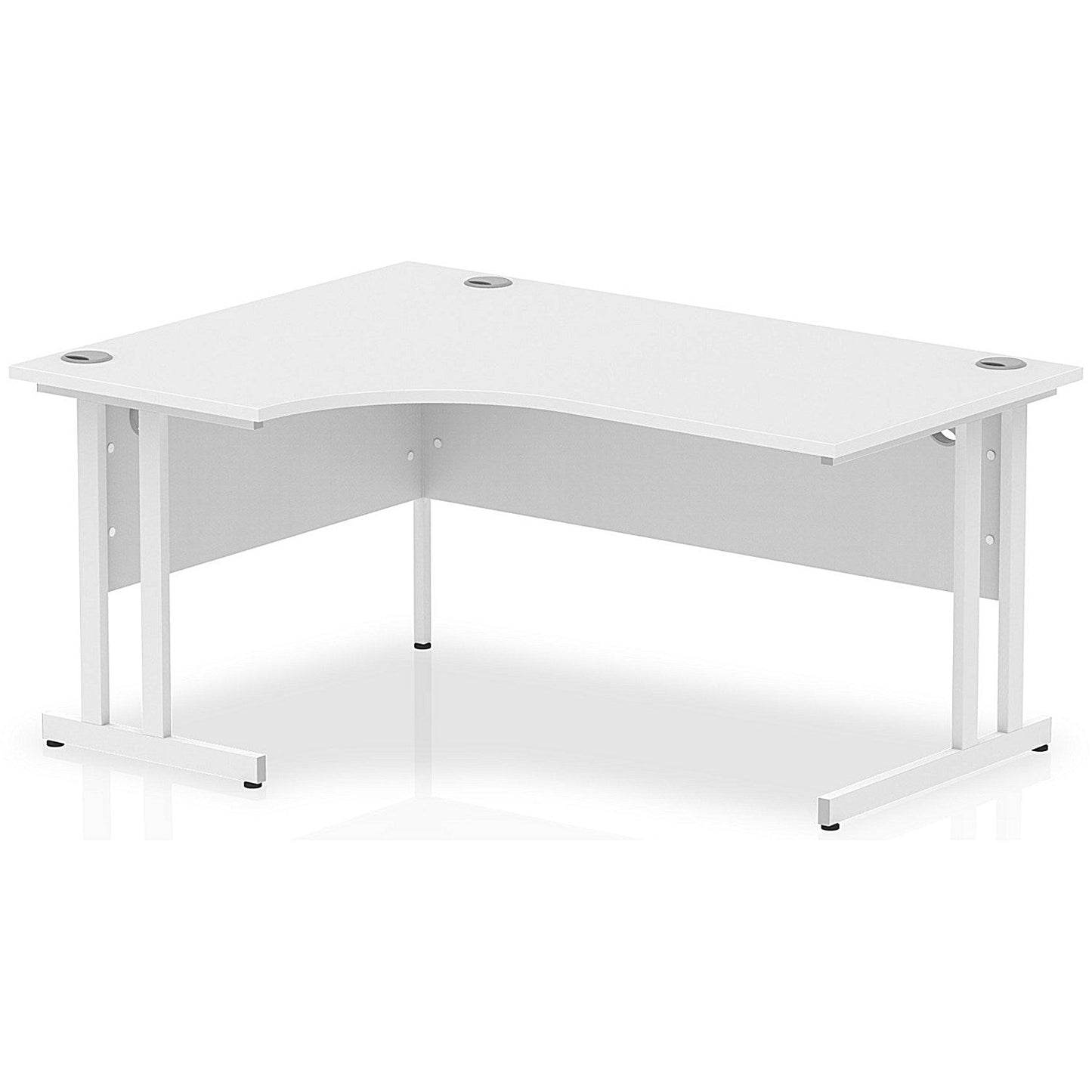 Impulse 1600mm Corner Desk, Left Hand, White Legs, White Easy2Order : I002392