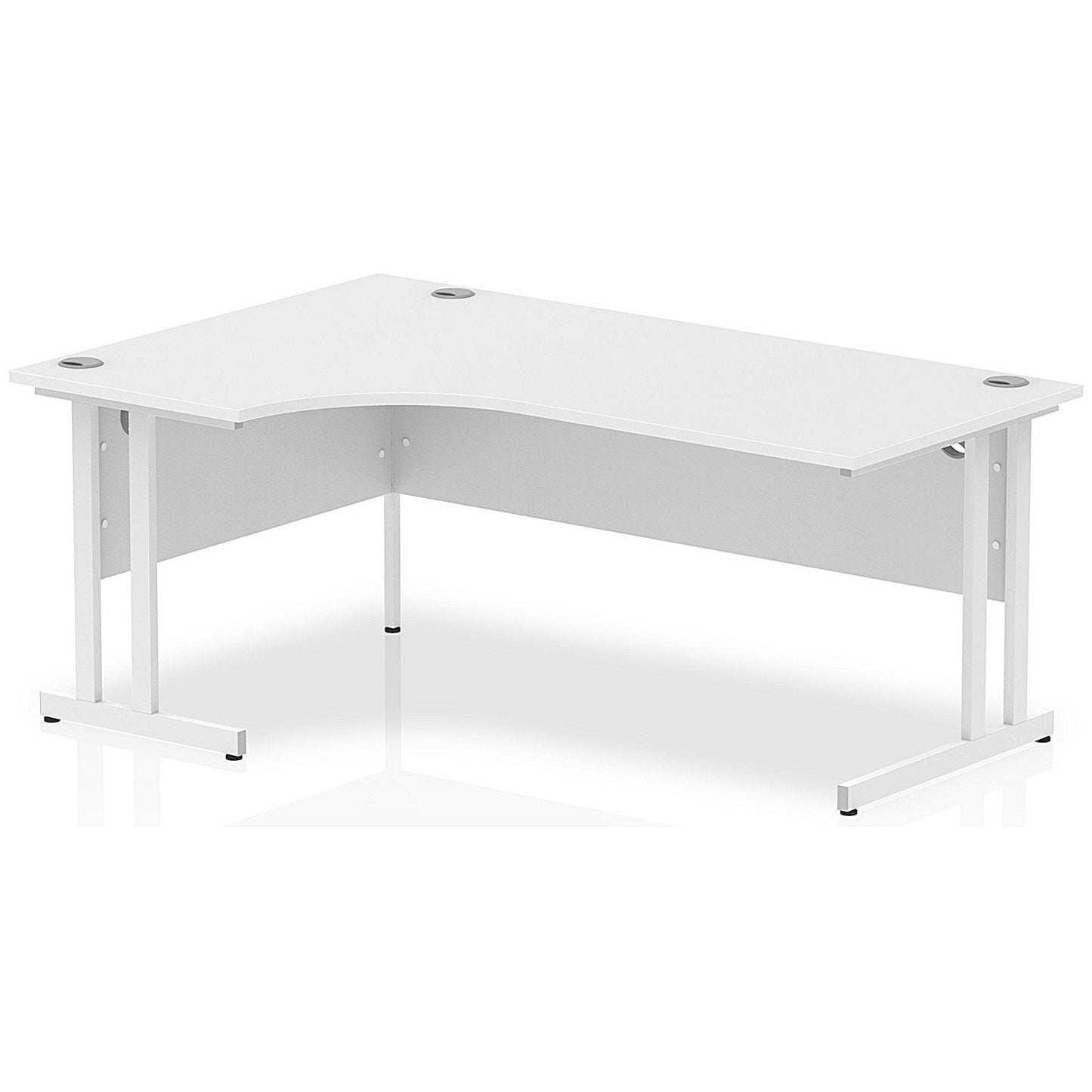 Impulse 1800mm Corner Desk, Left Hand, White Cantilever Leg, White Easy2Order : I002394
