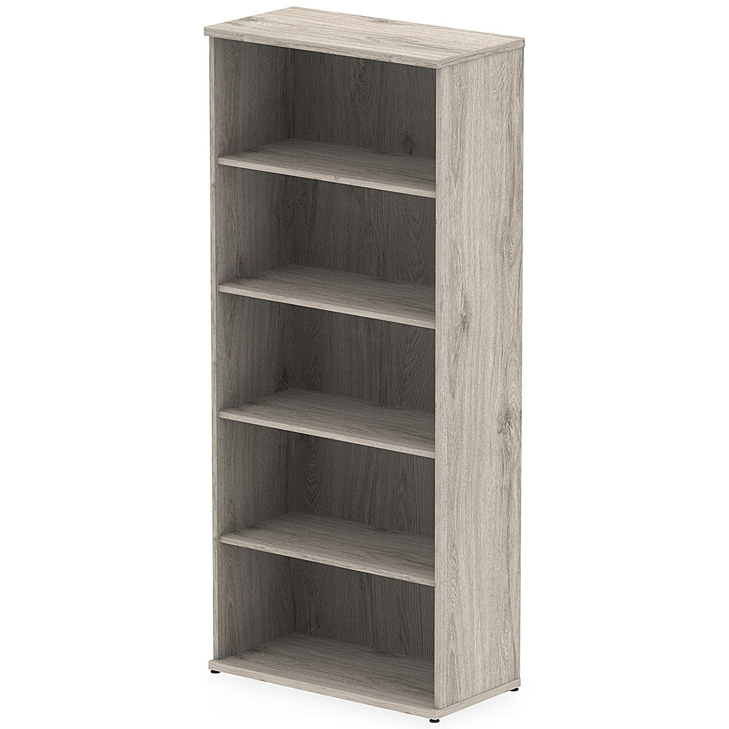 Impulse Extra Tall Bookcase, 4 Shelves, 2000mm High, Grey Oak Easy2Order : I003230
