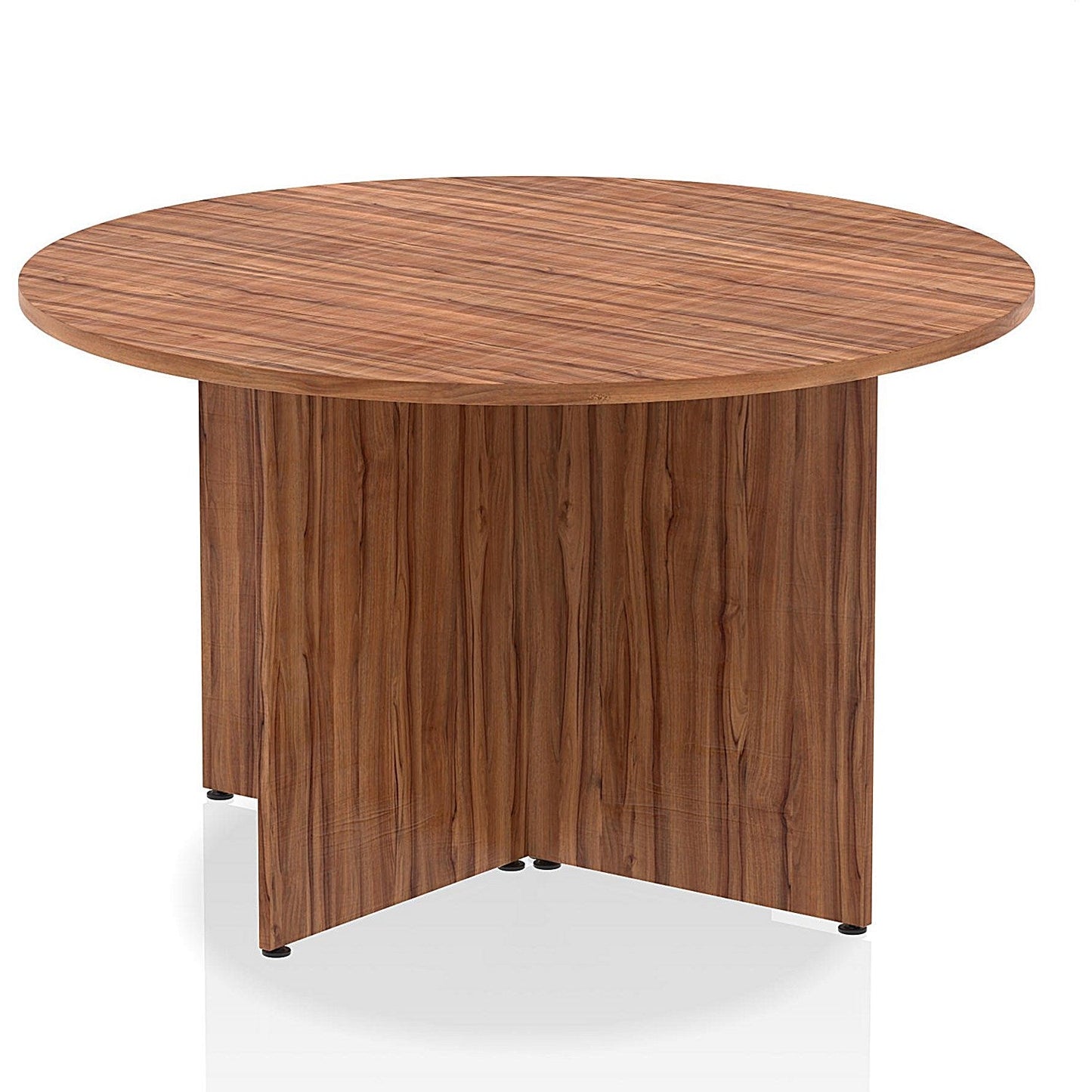 Impulse Circular Table, 1200mm, Walnut, Arrowhead Leg Easy2Order : I003404