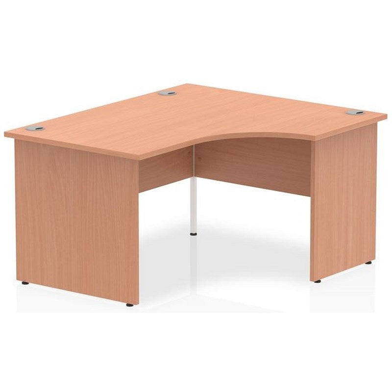 Impulse 1400mm Corner Desk, Right Hand, Panel End Leg, Beech
