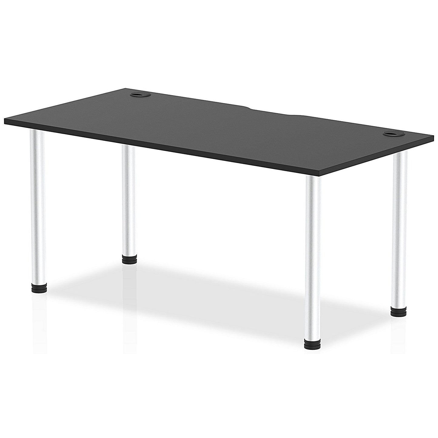 Impulse Rectangular Table, 1600mm x 800mm, Black, Aluminium Post Leg Easy2Order : I004234