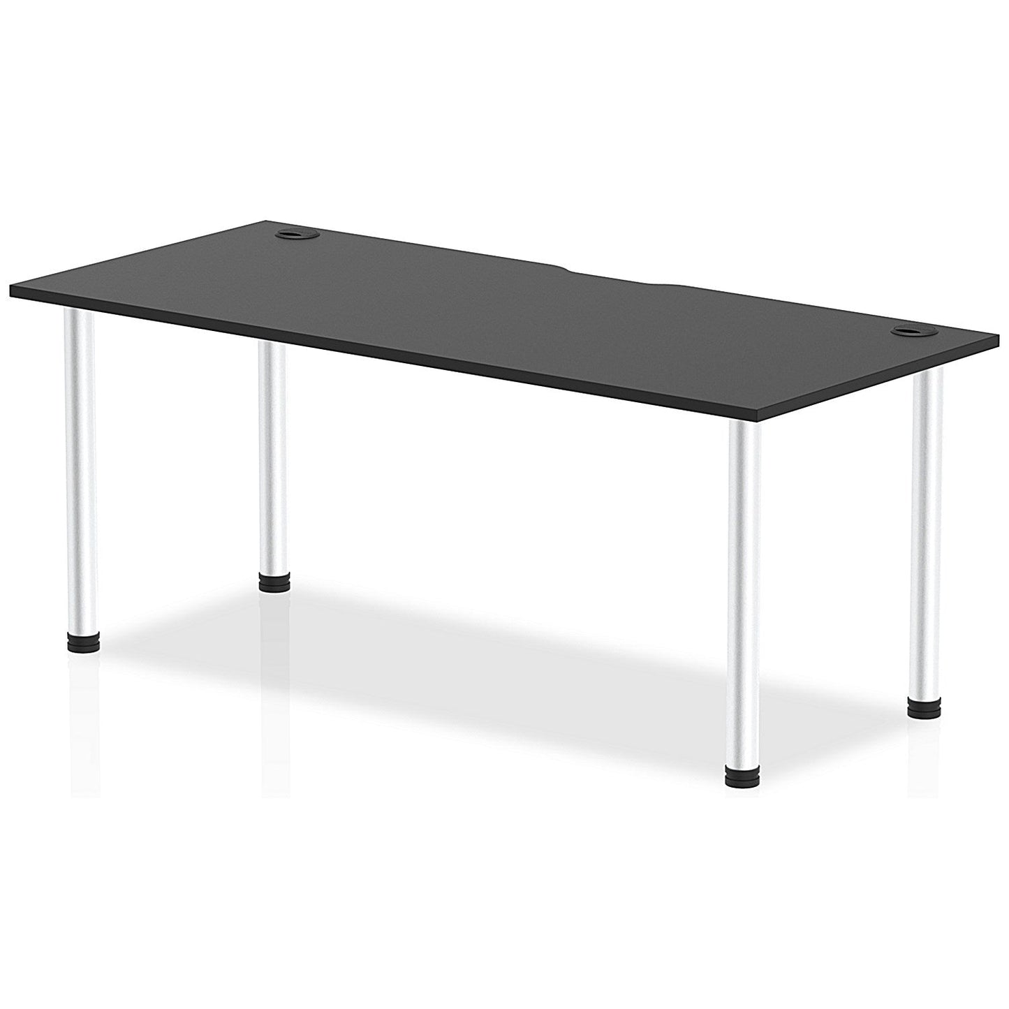 Impulse Rectangular Table, 1800mm x 800mm, Black, Aluminium Post Leg Easy2Order : I004235