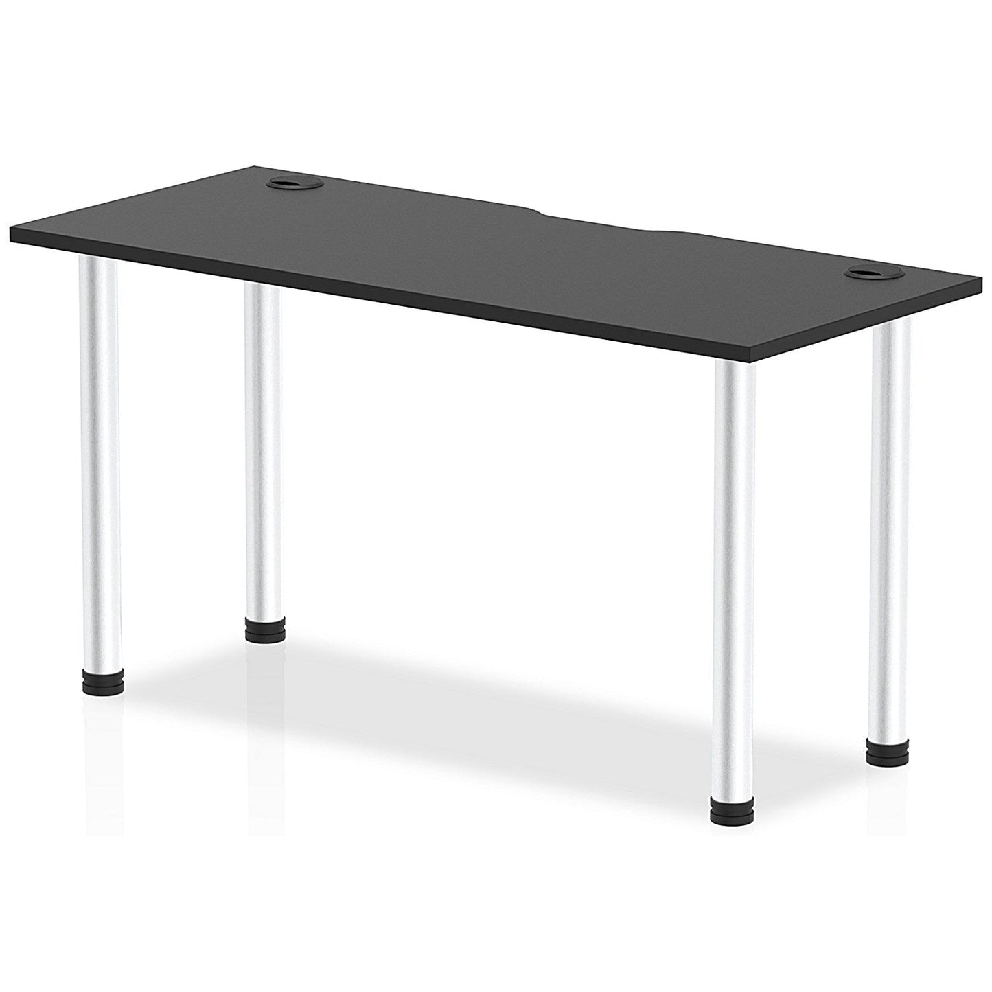 Impulse Rectangular Table, 1400mm x 600mm, Black, Aluminium Post Leg Easy2Order : I004237