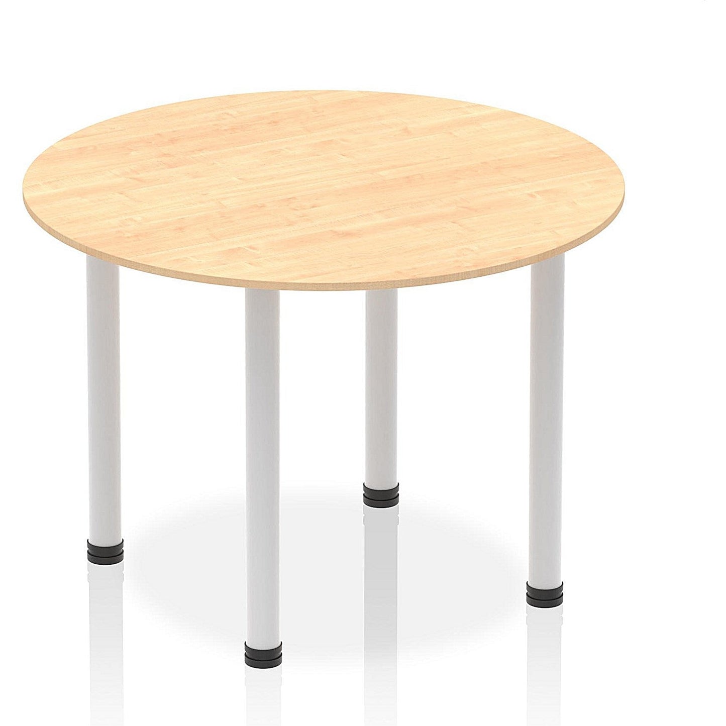 Impulse Circular Table, 1000mm, Maple, Silver Post Leg Easy2Order : I004372