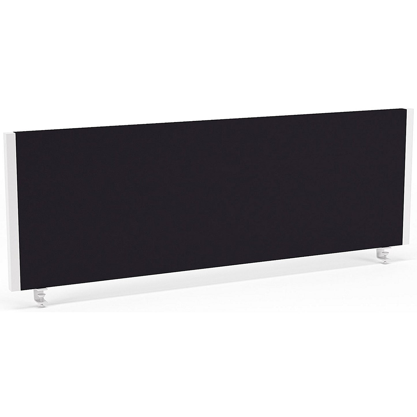 Impulse Evolve Desk Screen, 1200x400mm, White Frame, Black