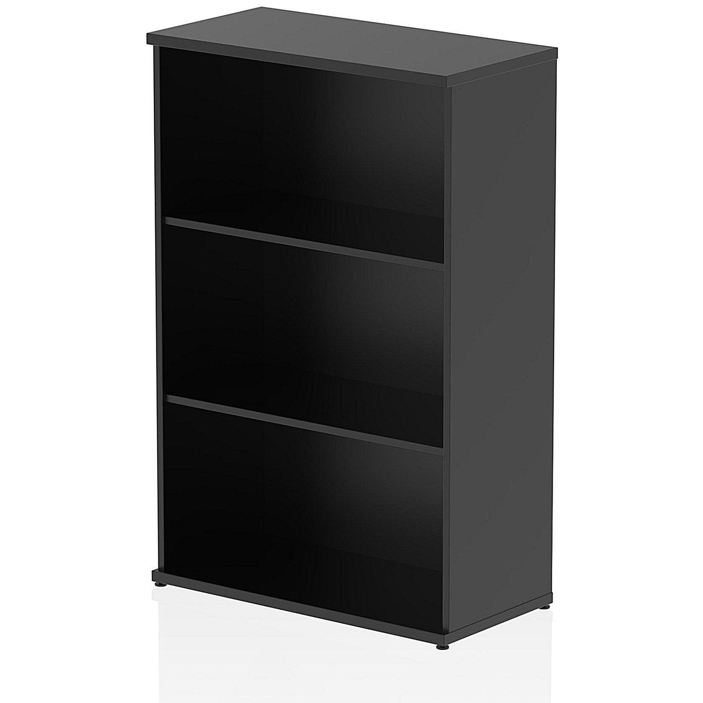 Impulse Medium Bookcase, 2 Shelves, 1200mm High, Black Easy2Order : I005080