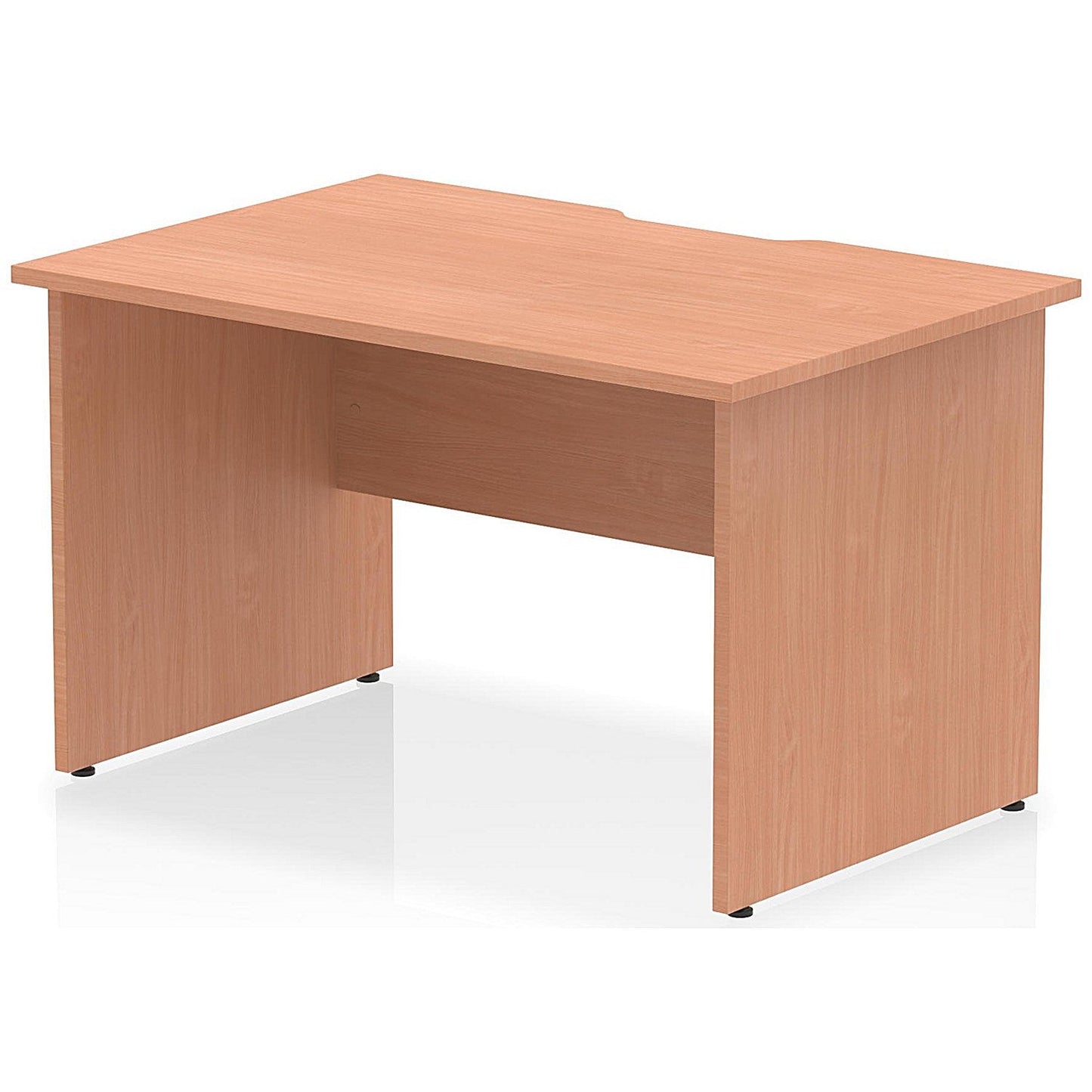 Impulse 1200mm Scalloped Edge Rectangular Desk, Panel End Legs, Beech Easy2Order : I005963