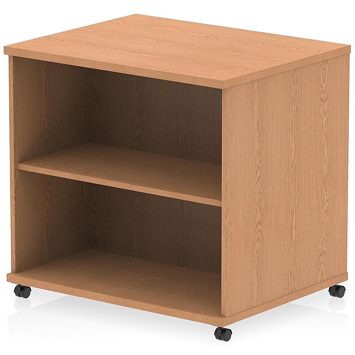 Impulse 600mm Deep Desk High Mobile Bookcase, Oak Easy2Order : I006545