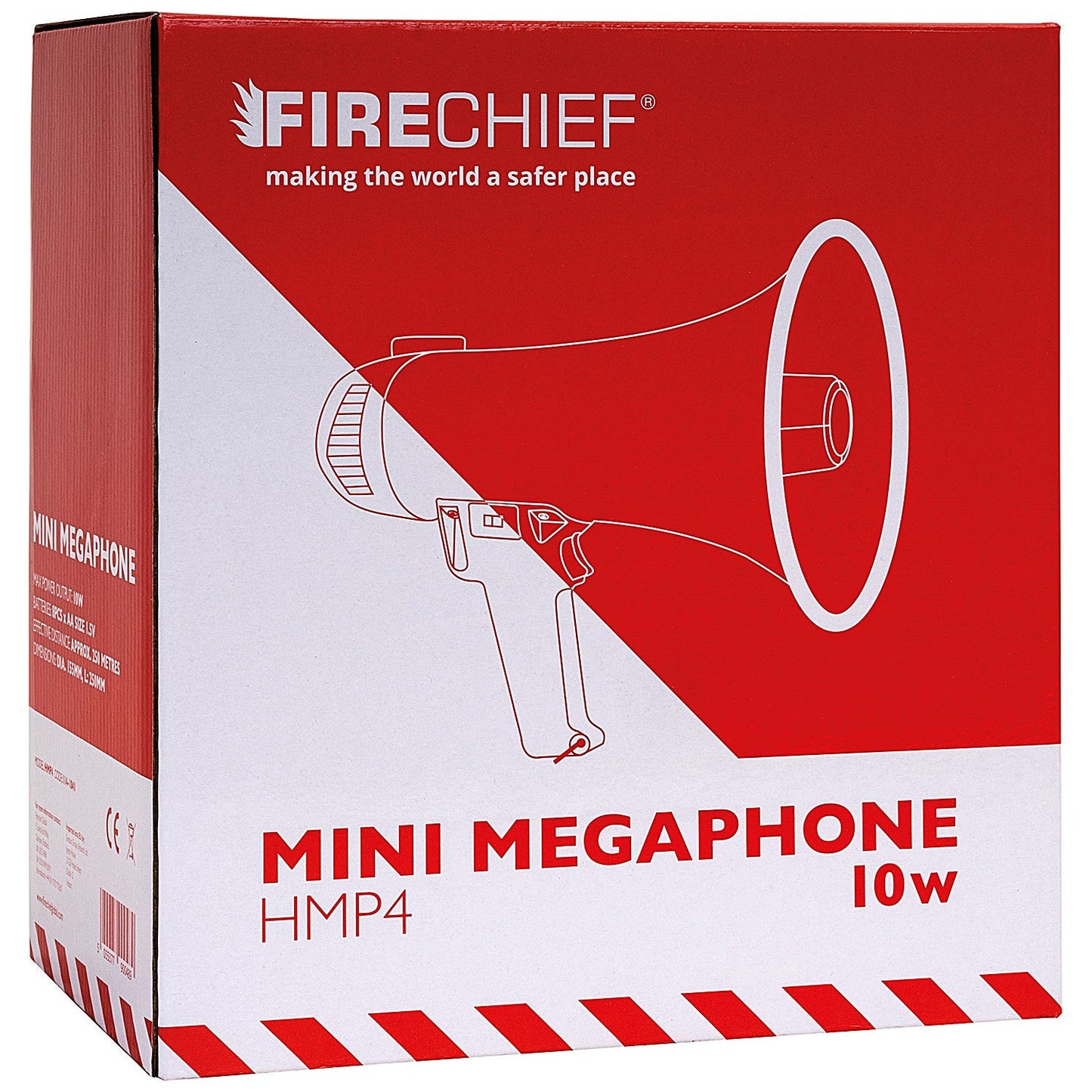 Firechief Mini Megaphone, 10W with LED Power Indicator Easy2Order : IVG90048