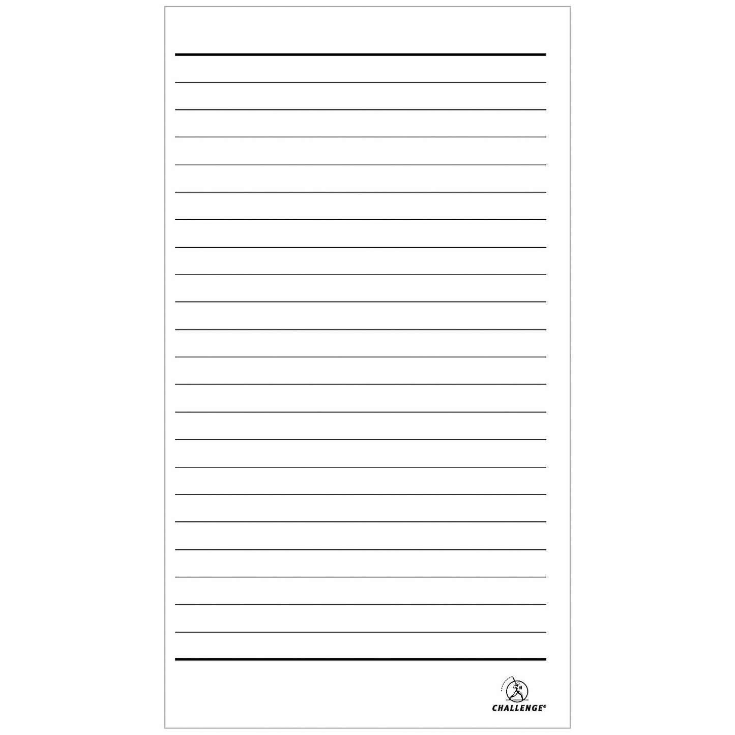 Challenge Carbonless Wirebound Duplicate Book, Ruled, 50 Sets, 210x130mm, Pack of 5