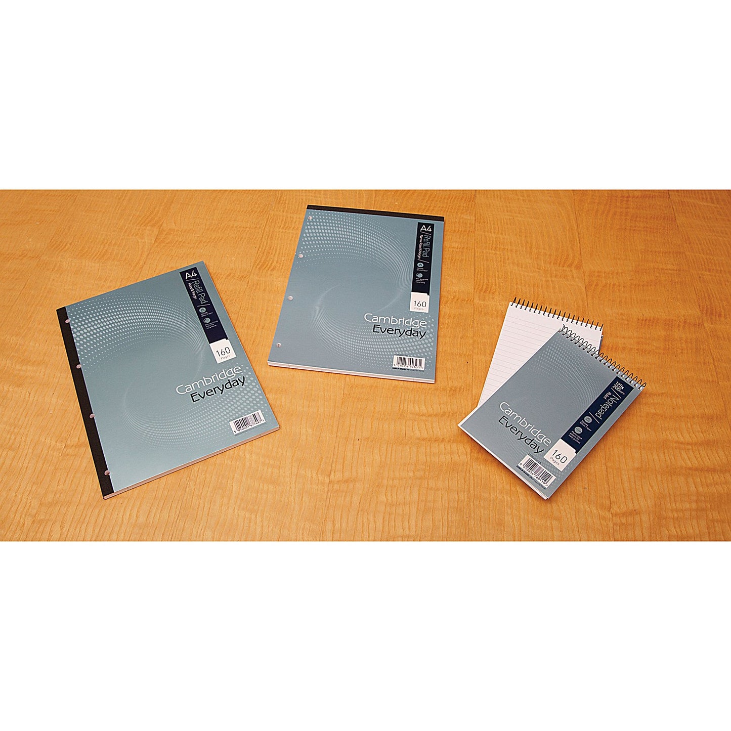Cambridge Refill Pad, A4, Ruled with Margin, 160 Pages, Pack of 5