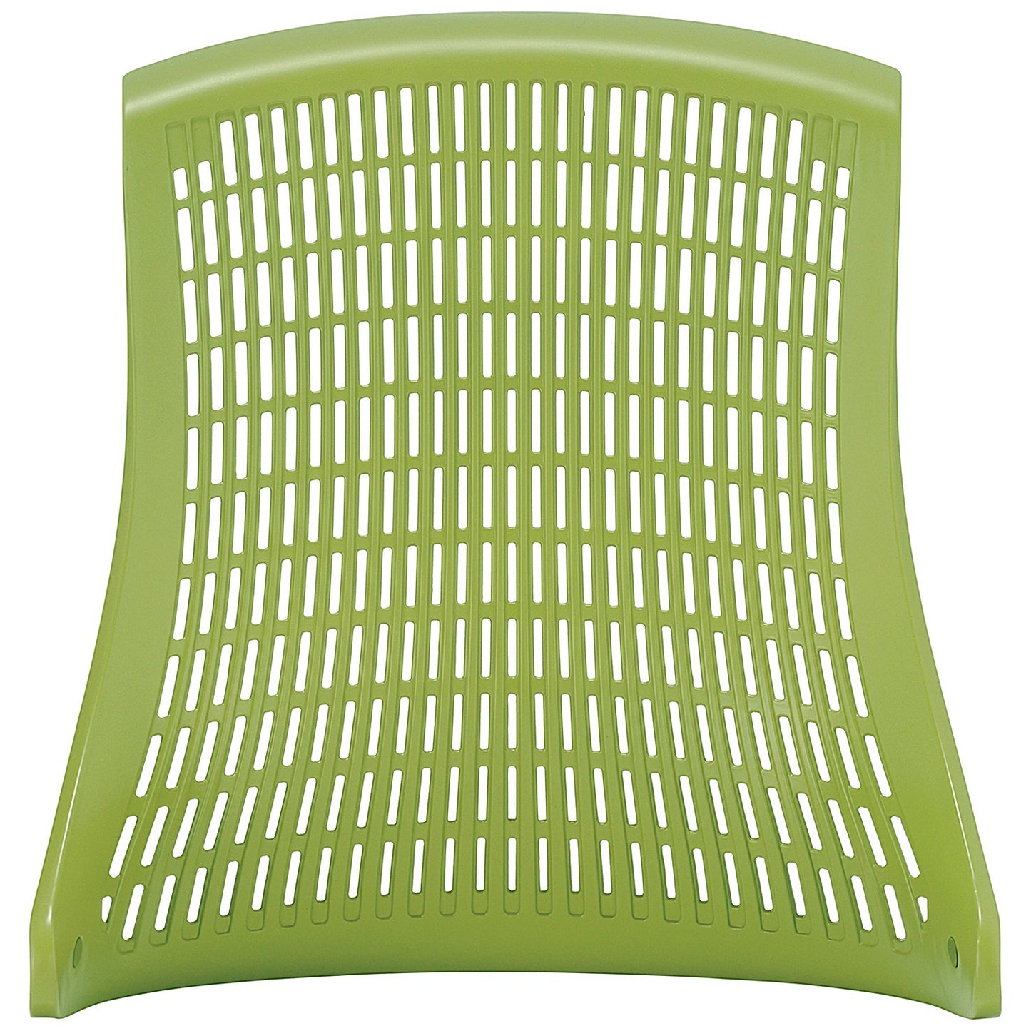 Flex Task White Frame & Black Seat Operator Chair, Headrest, Height Adjustable Arms, Green Back