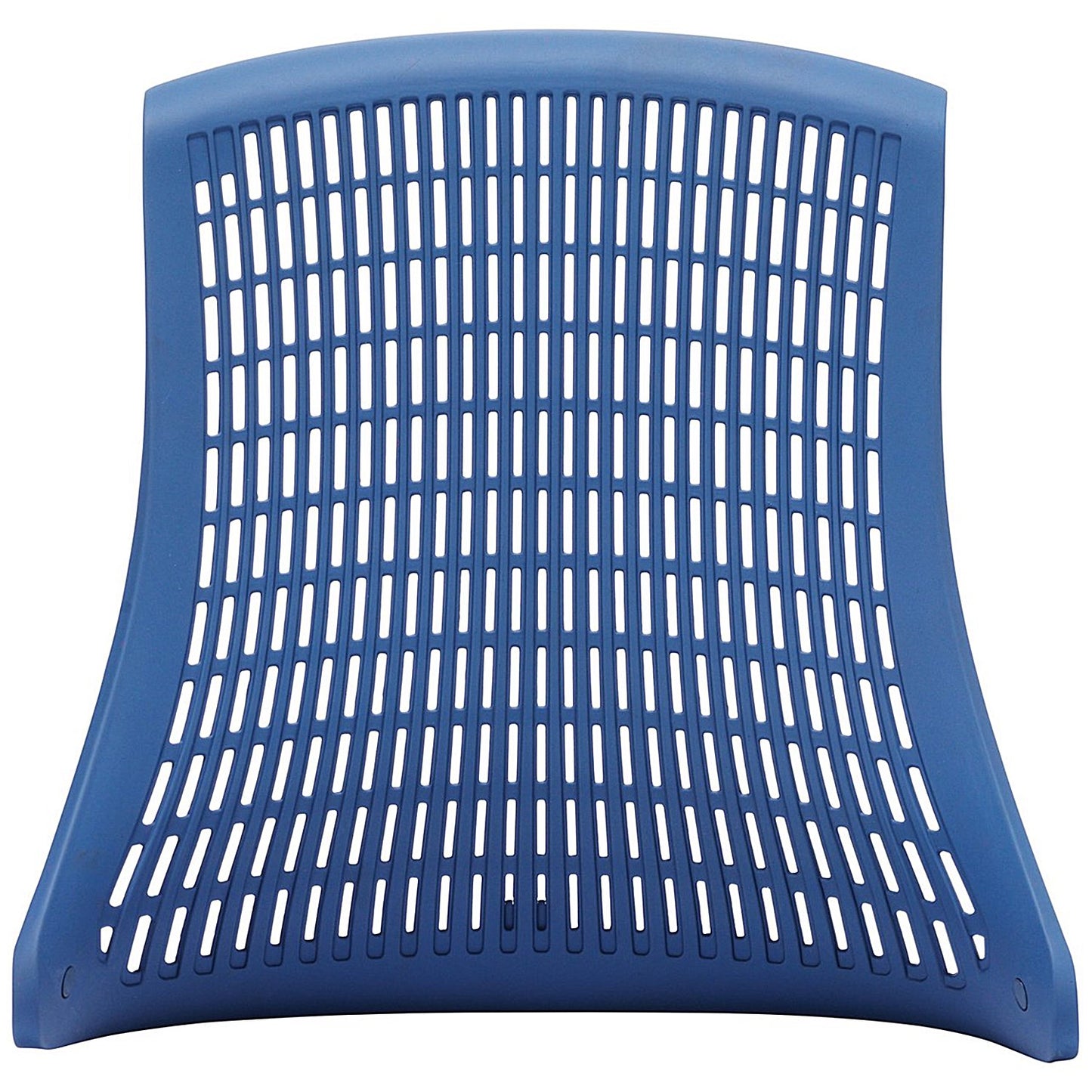 Flex Task Black Frame & Seat Operator Chair, Headrest, Height Adjustable Arms, Blue Back