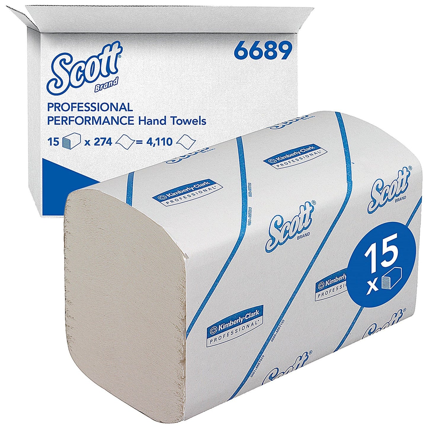 Scott Performance 1-Ply Interfold Hand Towels, White, Pack of 4110 Easy2Order : KC04080