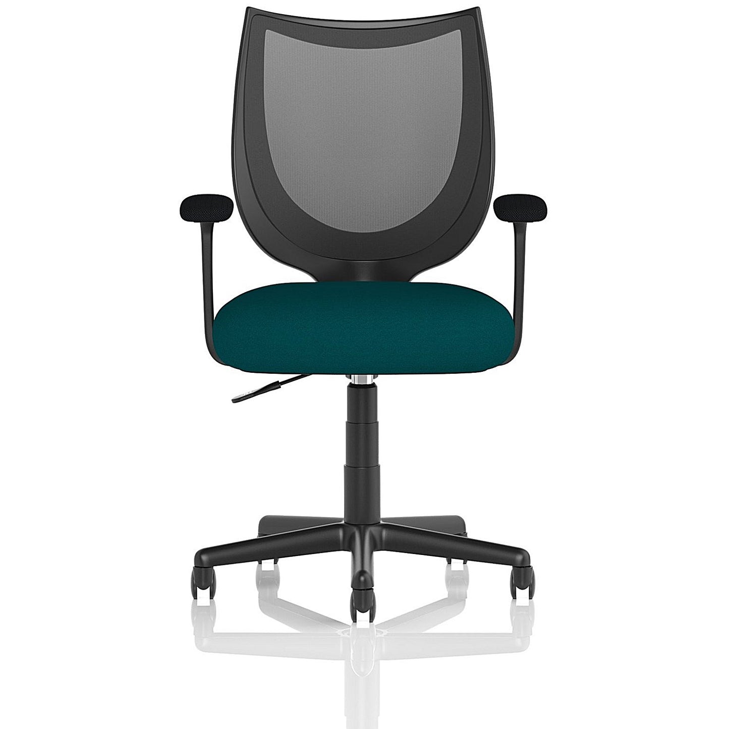 Camden Mesh Back Operator Chair, Fixed Height Arms, Maringa Teal
