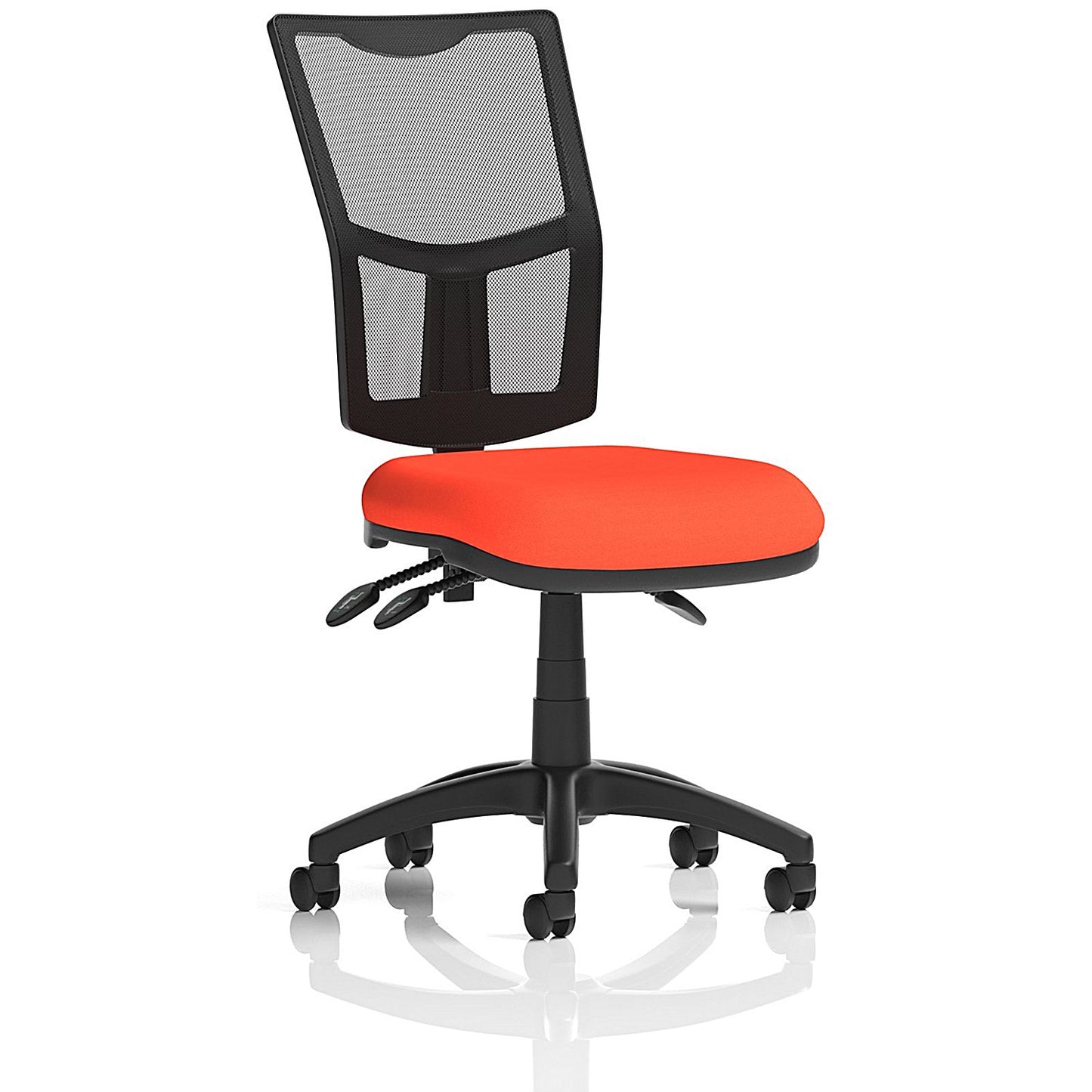 Eclipse Plus III Mesh Back Operator Chair, Tabasco Orange