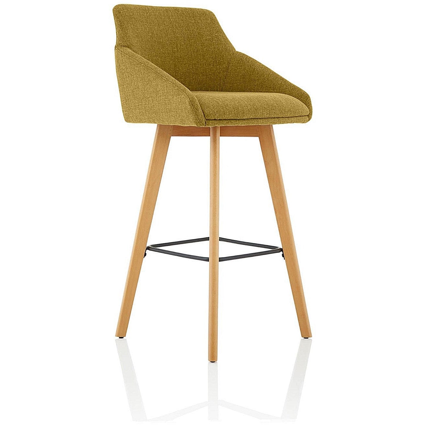 Carmen Bespoke Fabric Wooden Leg High Stool, Spark Easy2Order : KCUP1950