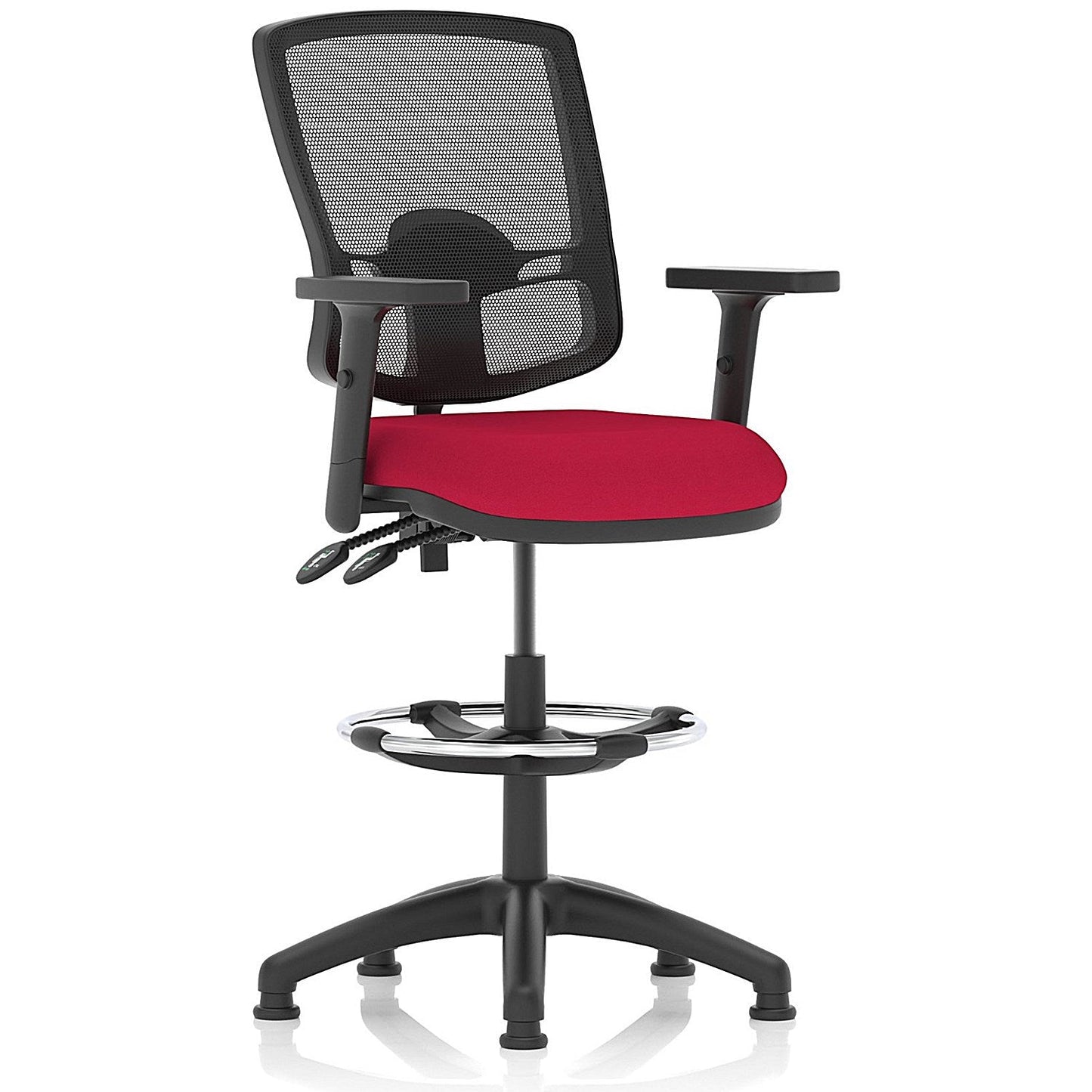 Eclipse Plus II High Rise Deluxe Mesh Back Operator Chair, Bergamot Cherry, Height Adjustable Arms Easy2Order : KCUP2273