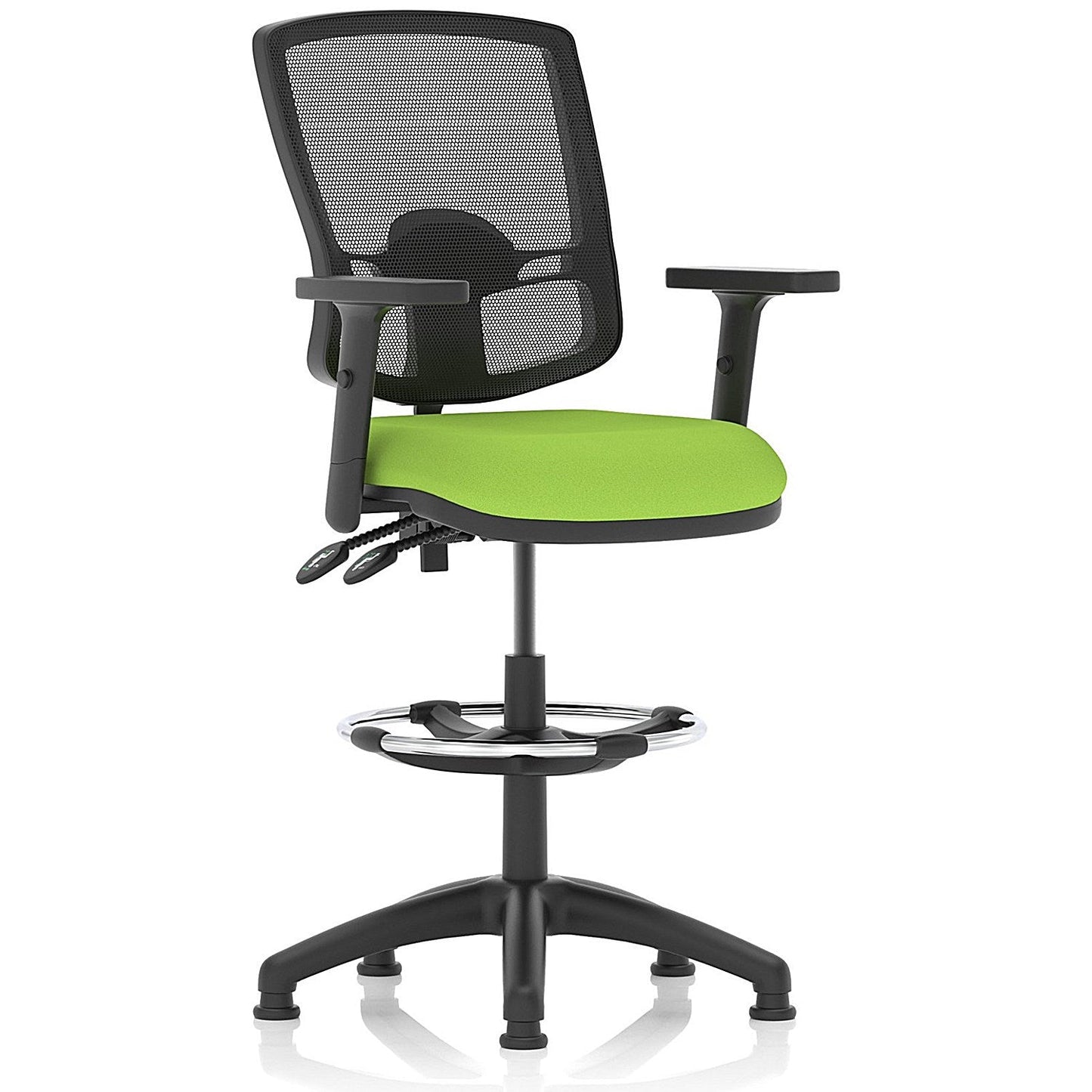 Eclipse Plus II High Rise Deluxe Mesh Back Operator Chair, Myrrh Green, Height Adjustable Arms Easy2Order : KCUP2276