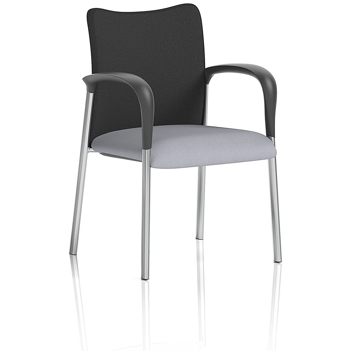 Academy Black Back Visitor Chair With Arms, Quest Shell Easy2Order : KCUP2318
