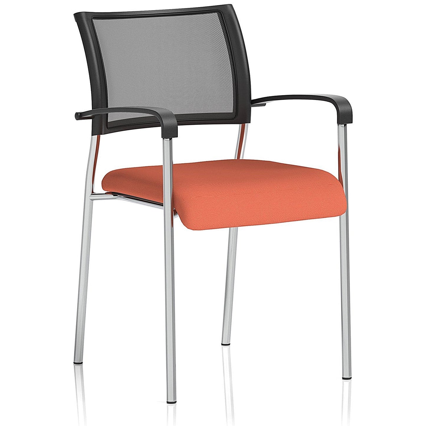 Brunswick Chrome Frame Mesh Back Chair, With Arms, Quest Crab Easy2Order : KCUP2421