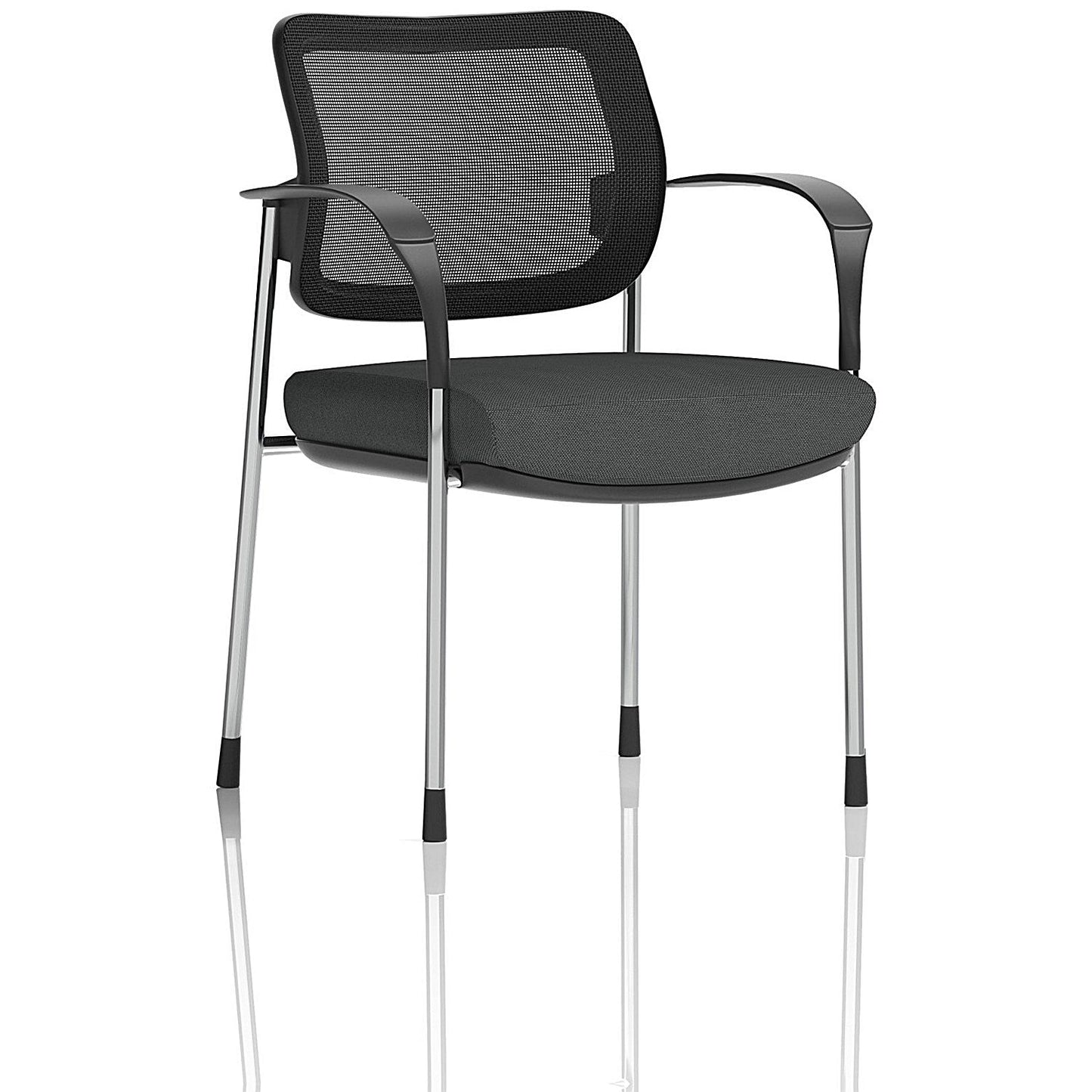 Brunswick Deluxe Chrome Frame Mesh Back Visitor Chair, With Arms, Quest Mussel Easy2Order : KCUP2544