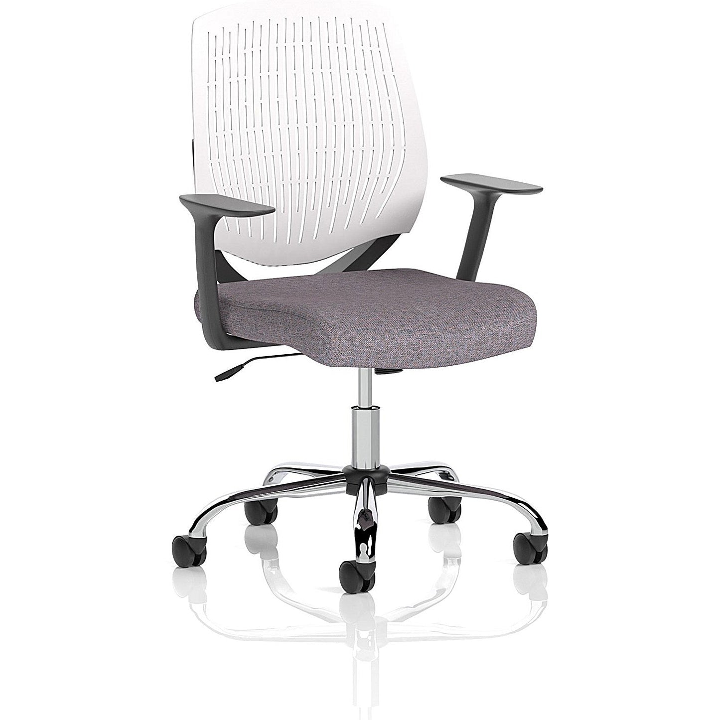 Dura White Back Operator Chair, Fixed Height Arms, Rivet Fuse Easy2Order : KCUP2838