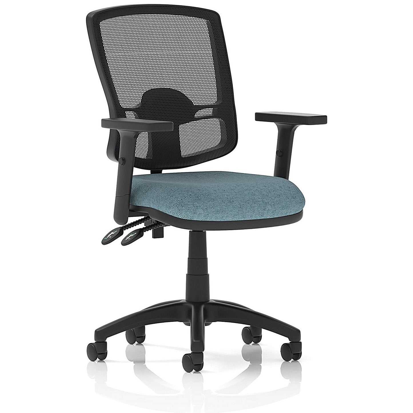 Eclipse Plus II Deluxe Mesh Back Lever Task Operator Chair, Height Adjustable Arms, Rivet Quench Easy2Order : KCUP3355
