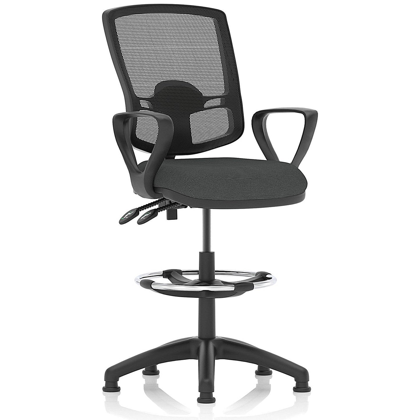 Eclipse Plus II Deluxe Mesh Back High Rise Operator Chair, Fixed Arms, Quest Mussel Easy2Order : KCUP3396