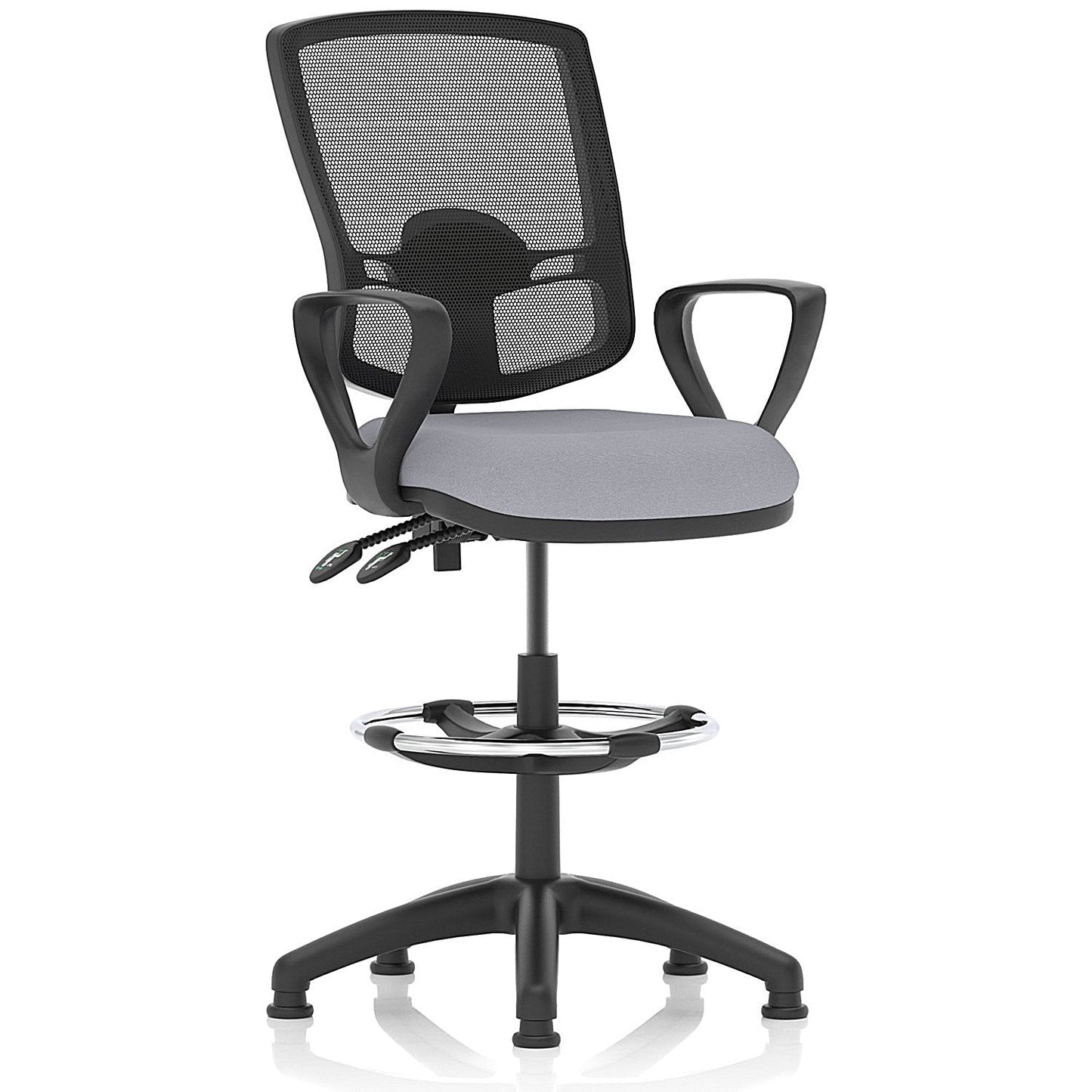 Eclipse Plus II Deluxe Mesh Back High Rise Operator Chair, Fixed Arms, Quest Shell Easy2Order : KCUP3398
