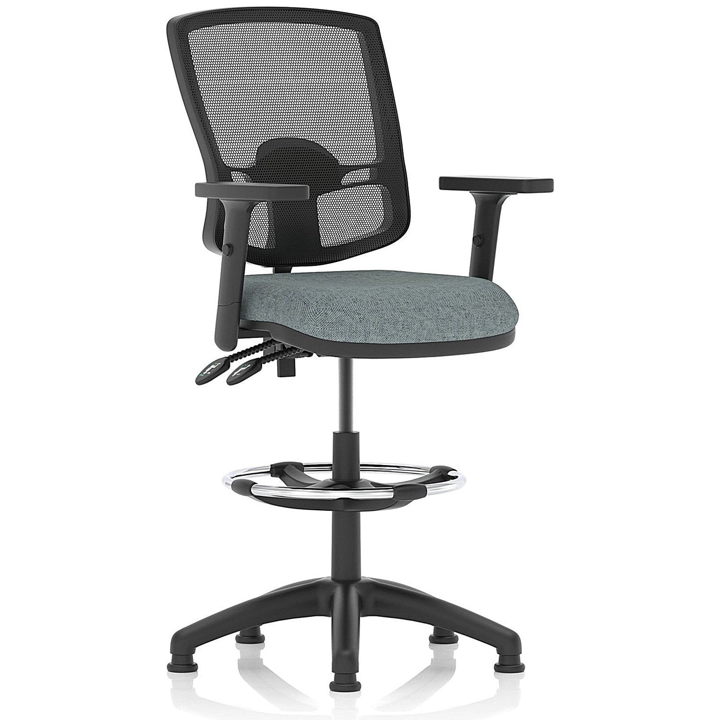 Eclipse Plus II Deluxe Mesh Back High Rise Operator Chair, Height Adjustable Arms, Rivet Tensile Easy2Order : KCUP3404