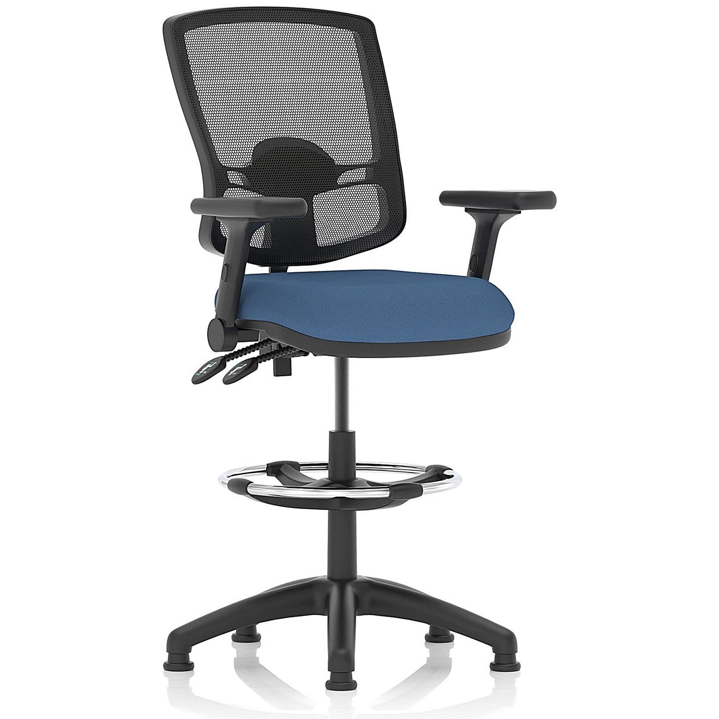 Eclipse Plus II Deluxe Mesh Back High Rise Operator Chair, Folding Arms, Quest Limpet Easy2Order : KCUP3419