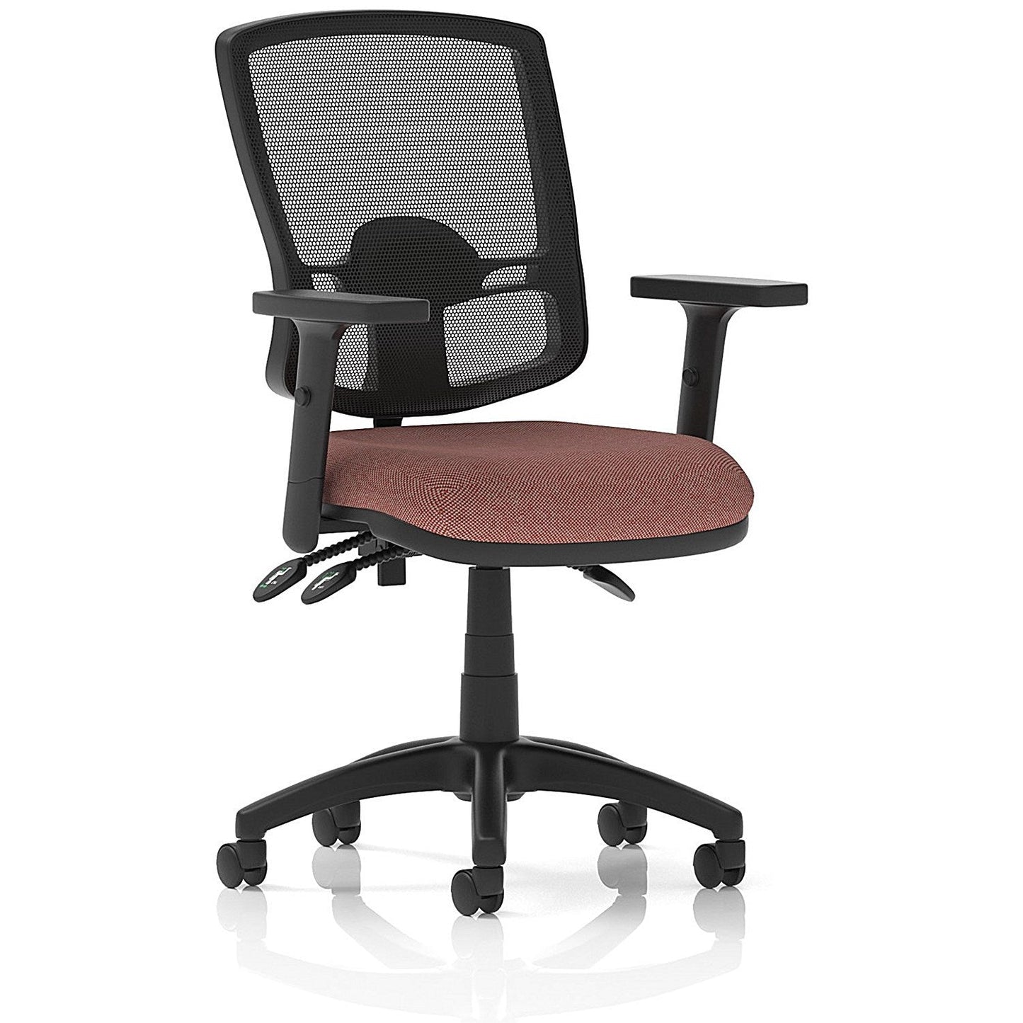 Eclipse Plus III Deluxe Mesh Back Lever Task Operator Chair, Height Adjustable Arms, Rivet Forge Easy2Order : KCUP3593