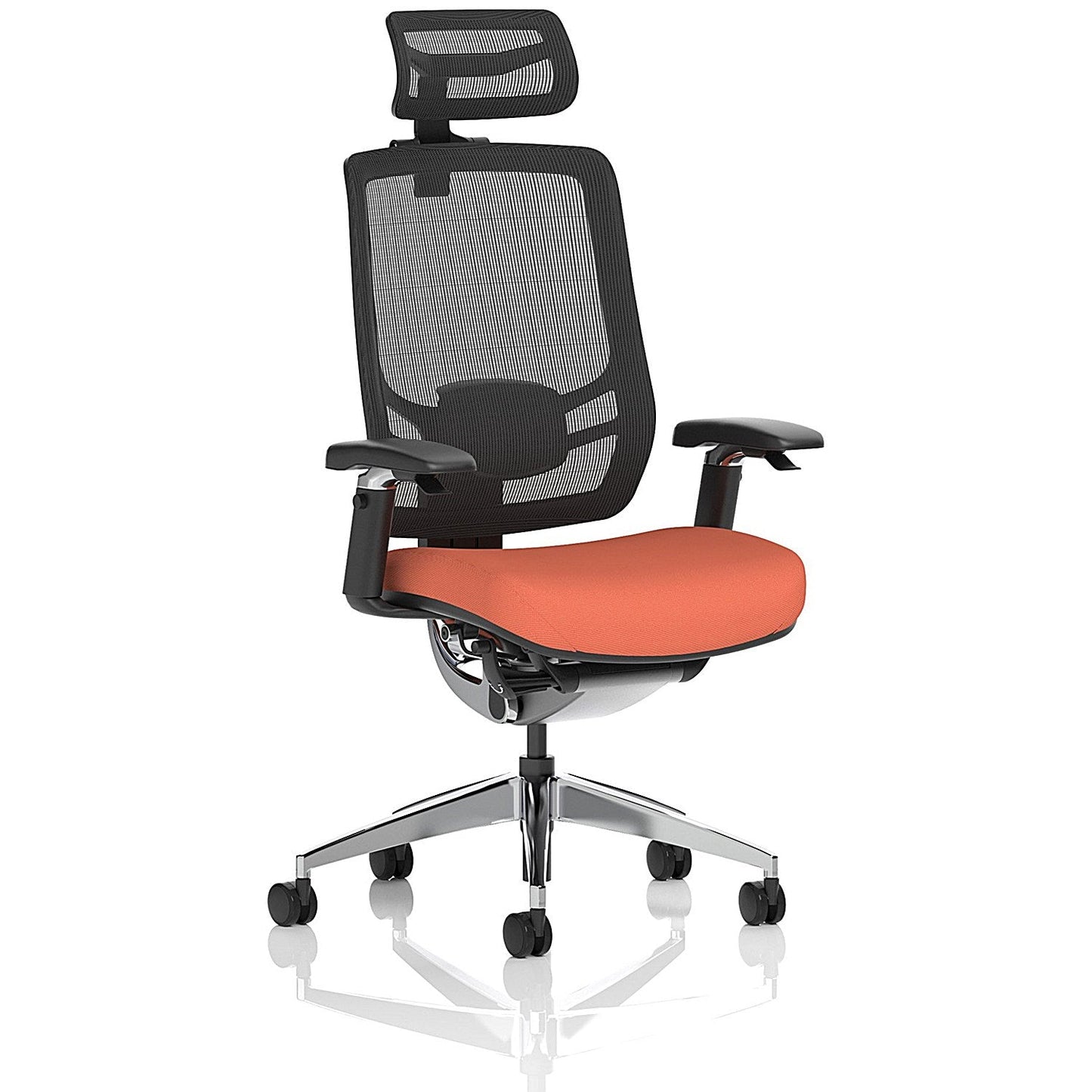 Ergo Click Mesh Back Chair With Headrest, Height Adjustable Arms, Quest Crab Easy2Order : KCUP3729
