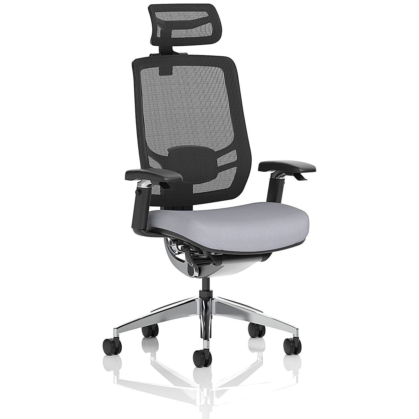 Ergo Click Mesh Back Chair With Headrest, Height Adjustable Arms, Quest Shell Easy2Order : KCUP3734