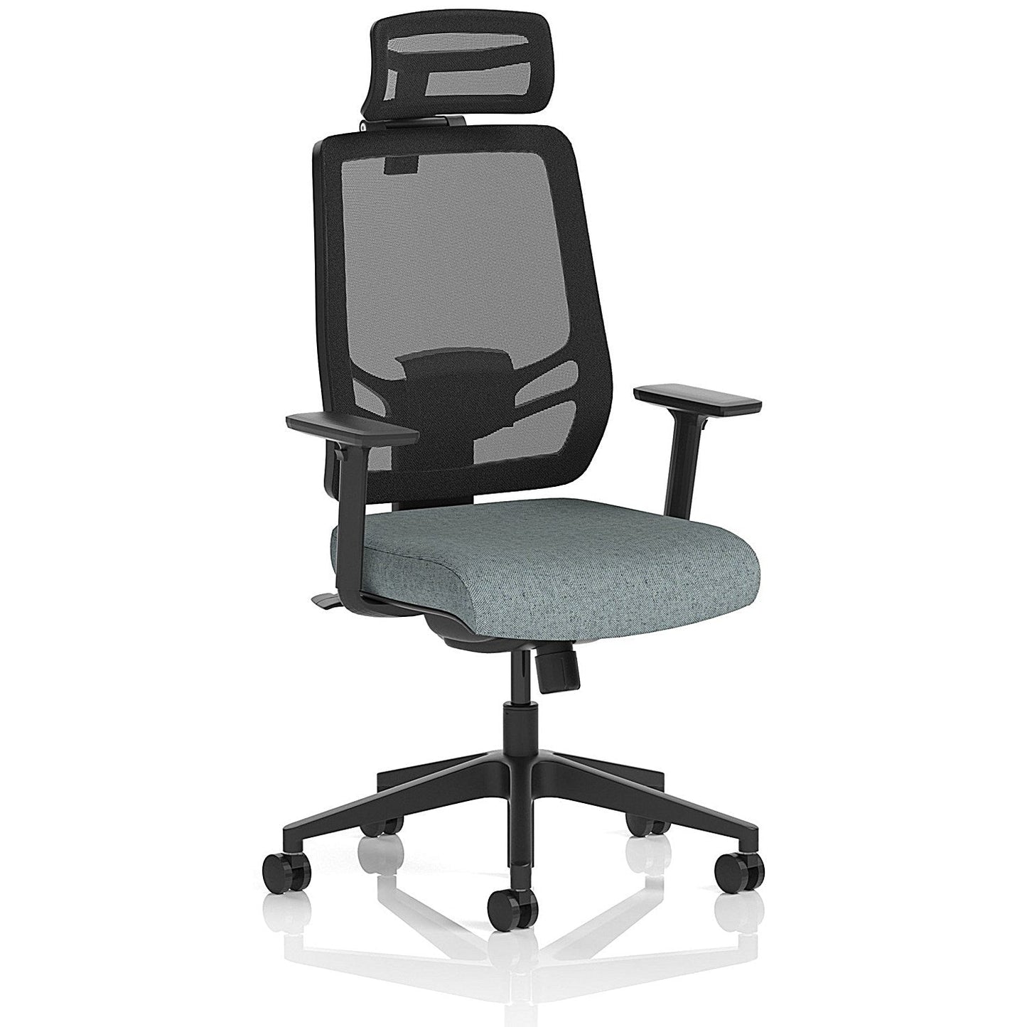 Ergo Twist Mesh Back Ergonomic Task Operator Office Chair With Headrest, Height Adjustable Arms, Rivet Tensile Easy2Order : KCUP3752