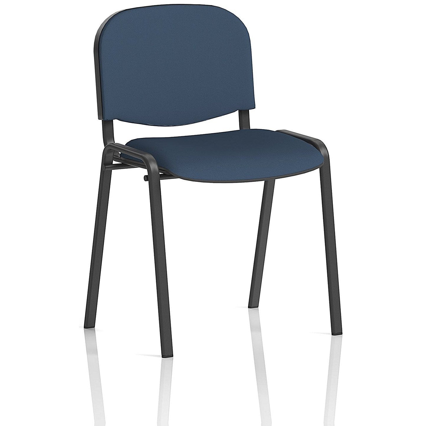 ISO Black Frame Stacking Chair, Quest Whelk, Pack of 4 Easy2Order : KCUP3904