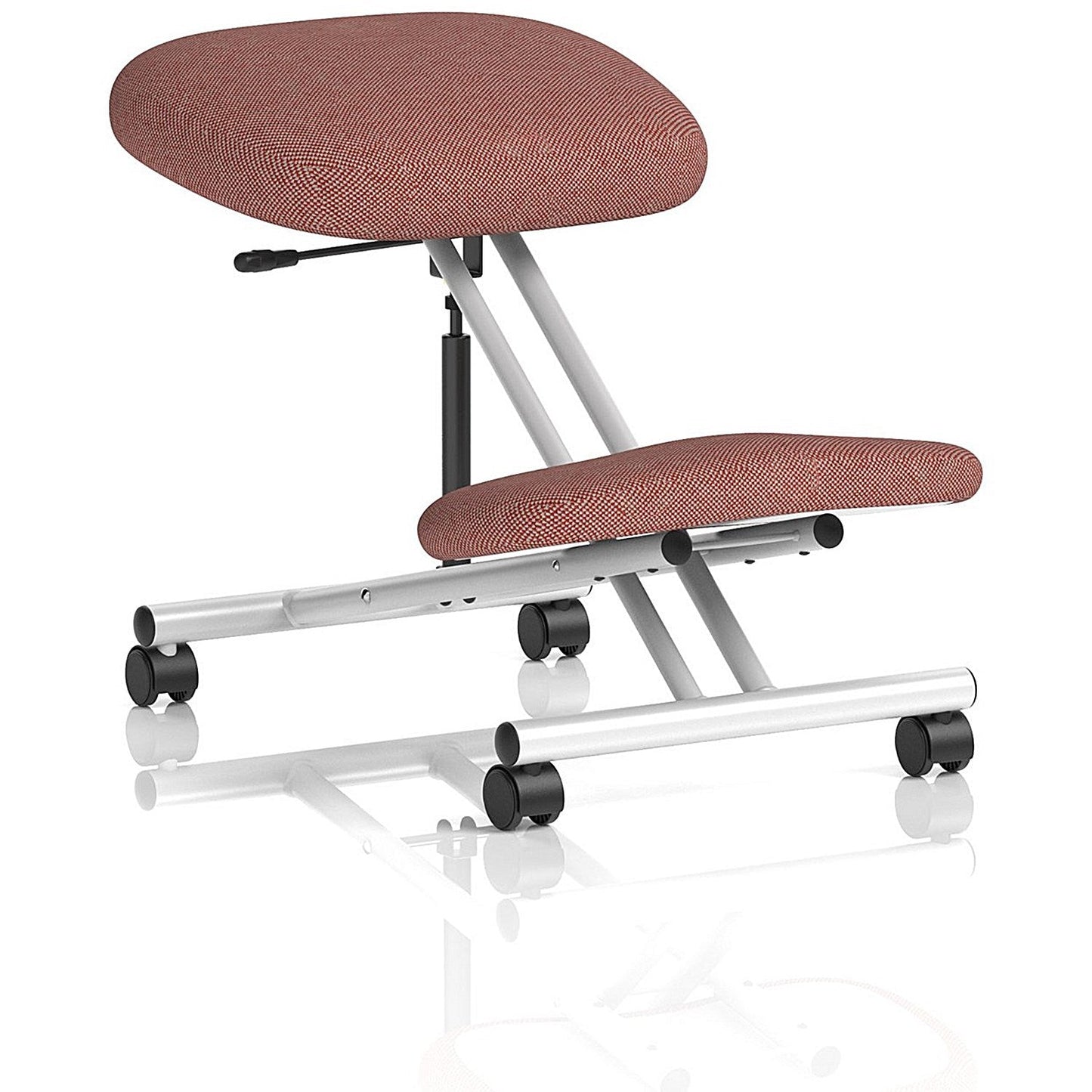Kneeling Stool, Silver Frame, Rivet Forge Easy2Order : KCUP3953