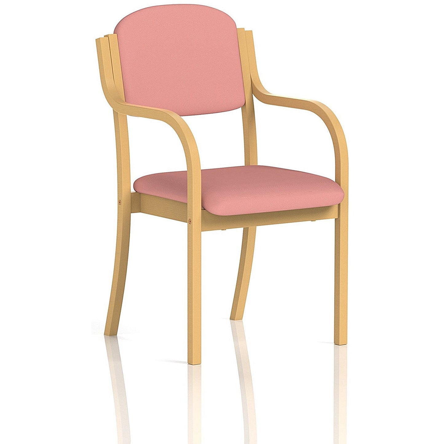 Madrid Visitor Chair, With Arms, Quest Shrimp Easy2Order : KCUP3987