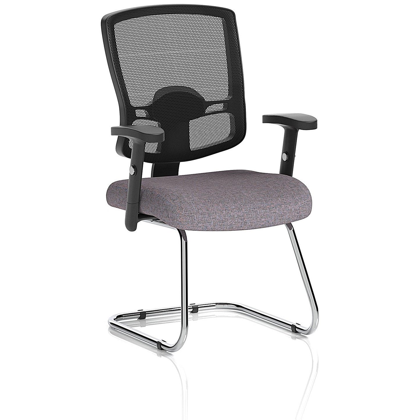 Portland Cantilever Mesh Back Visitor Chair, Height Adjustable Arms, Rivet Fuse Easy2Order : KCUP4086
