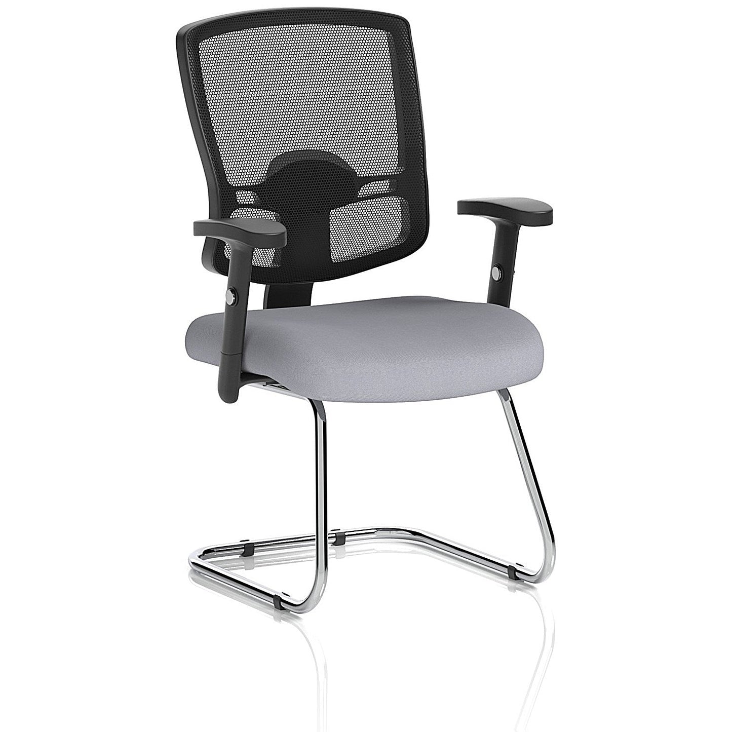 Portland Cantilever Mesh Back Visitor Chair, Height Adjustable Arms, Quest Shell Easy2Order : KCUP4094