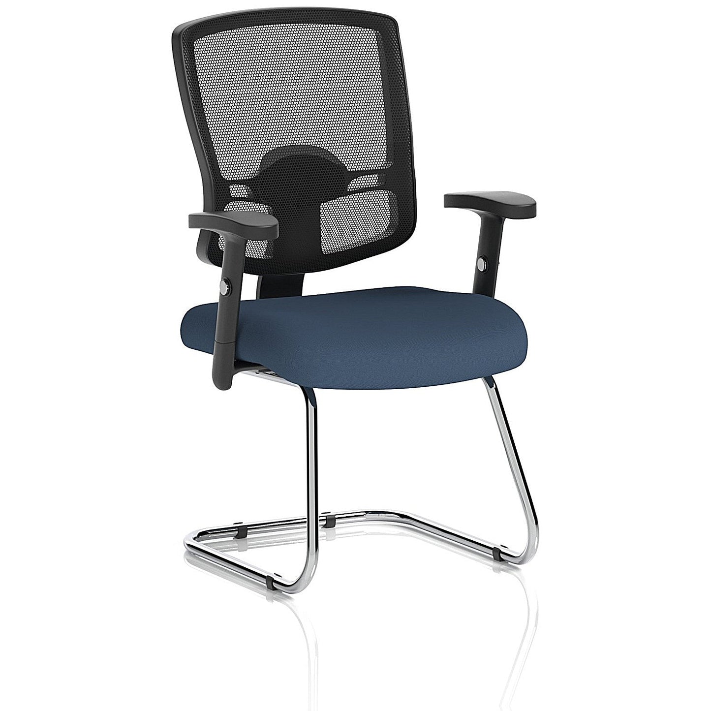 Portland Cantilever Mesh Back Visitor Chair, Height Adjustable Arms, Quest Whelk Easy2Order : KCUP4096