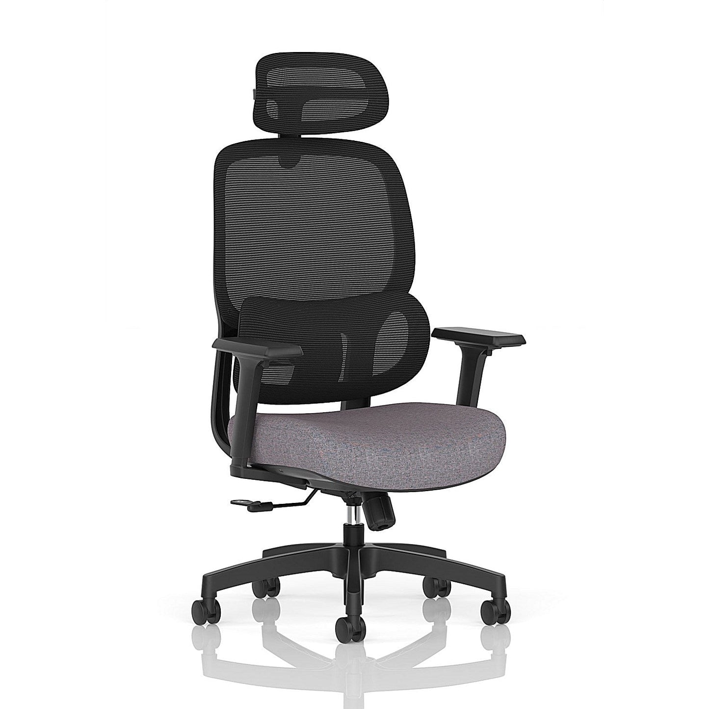 Rowan Mesh Back Chair With Headrest, Height Adjustable Arms, Rivet Fuse Easy2Order : KCUP4570