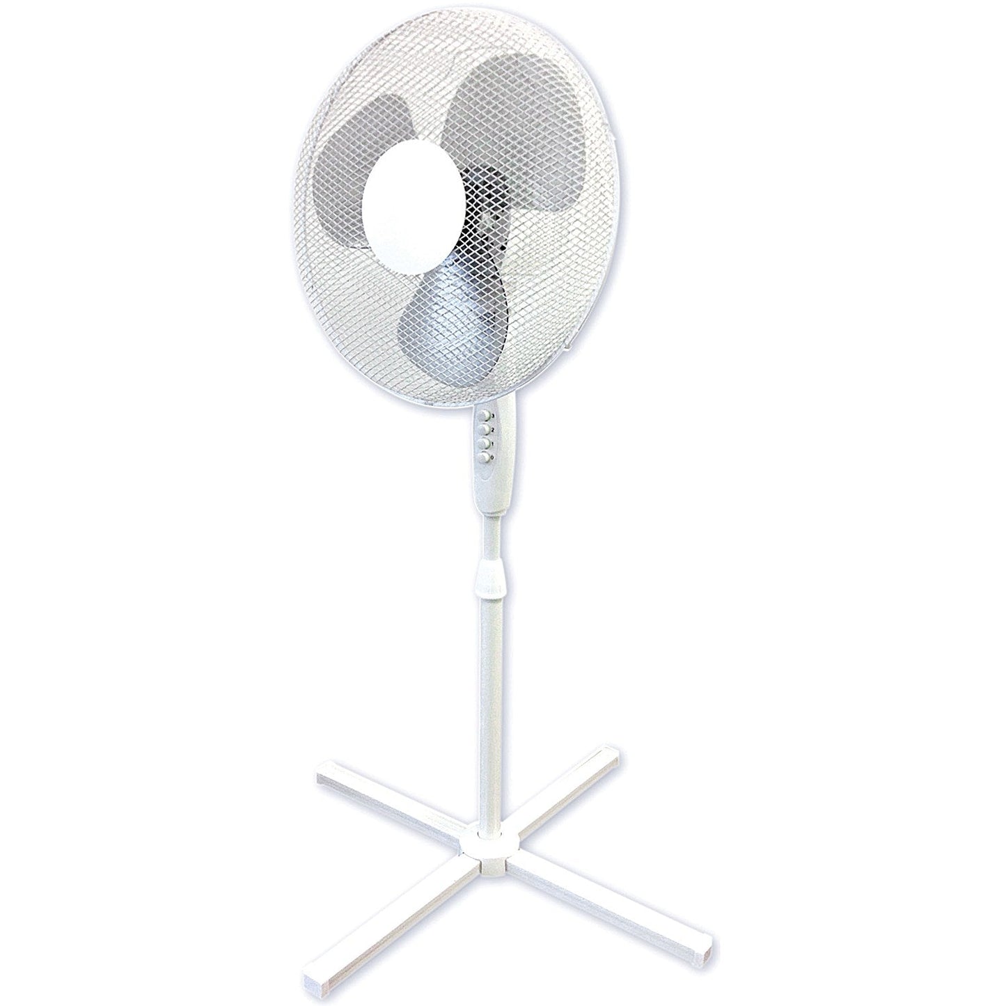 Q-Connect 16 Inch/406mm Pedestal Fan White Easy2Order : KF00404