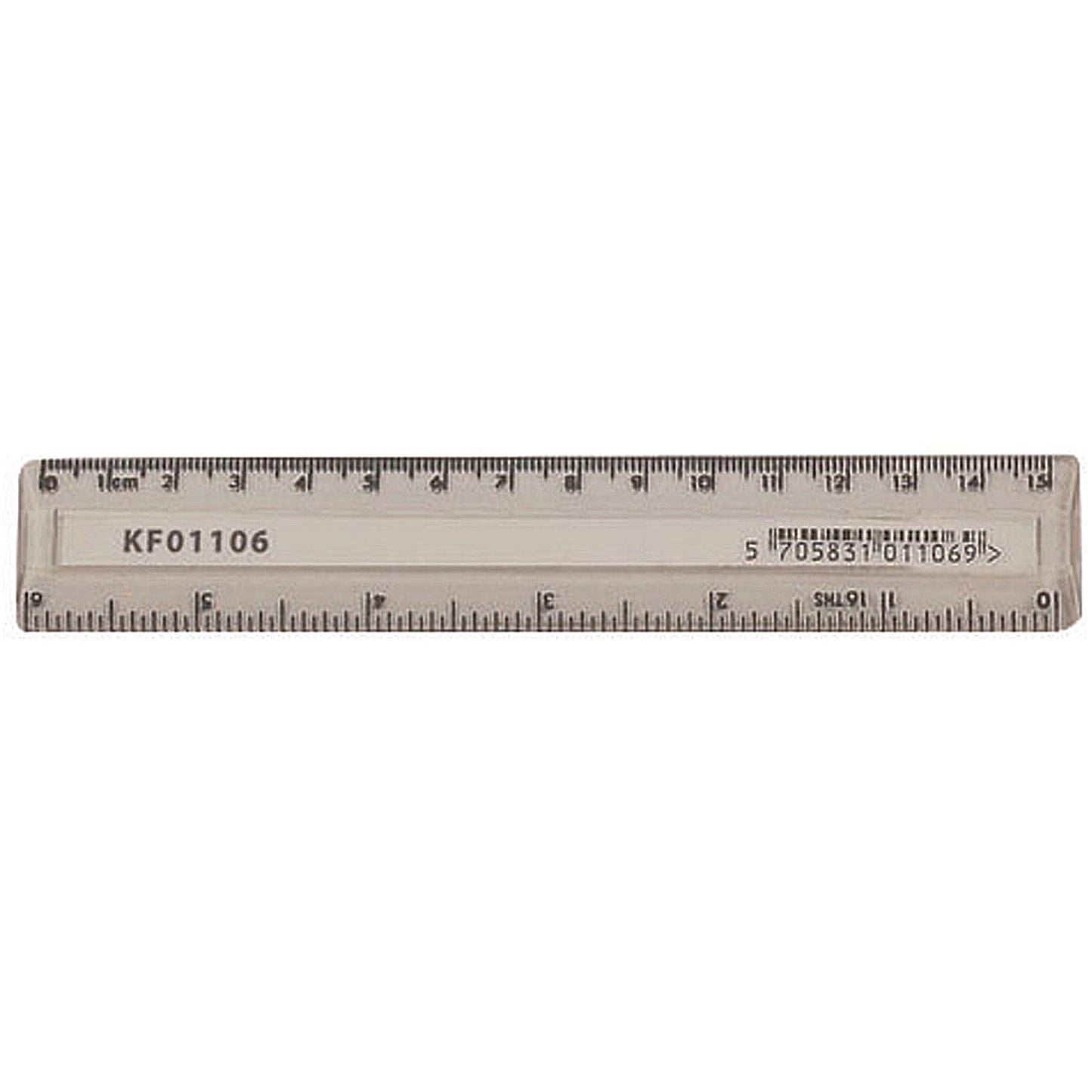Q-Connect Acrylic Shatter Resistant Ruler 15cm Clear (Pack of 10) Easy2Order : KF01106Q