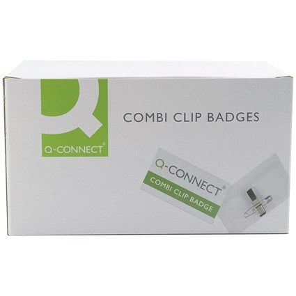 Q-Connect Combination Badge, 75x40mm, Pack 50