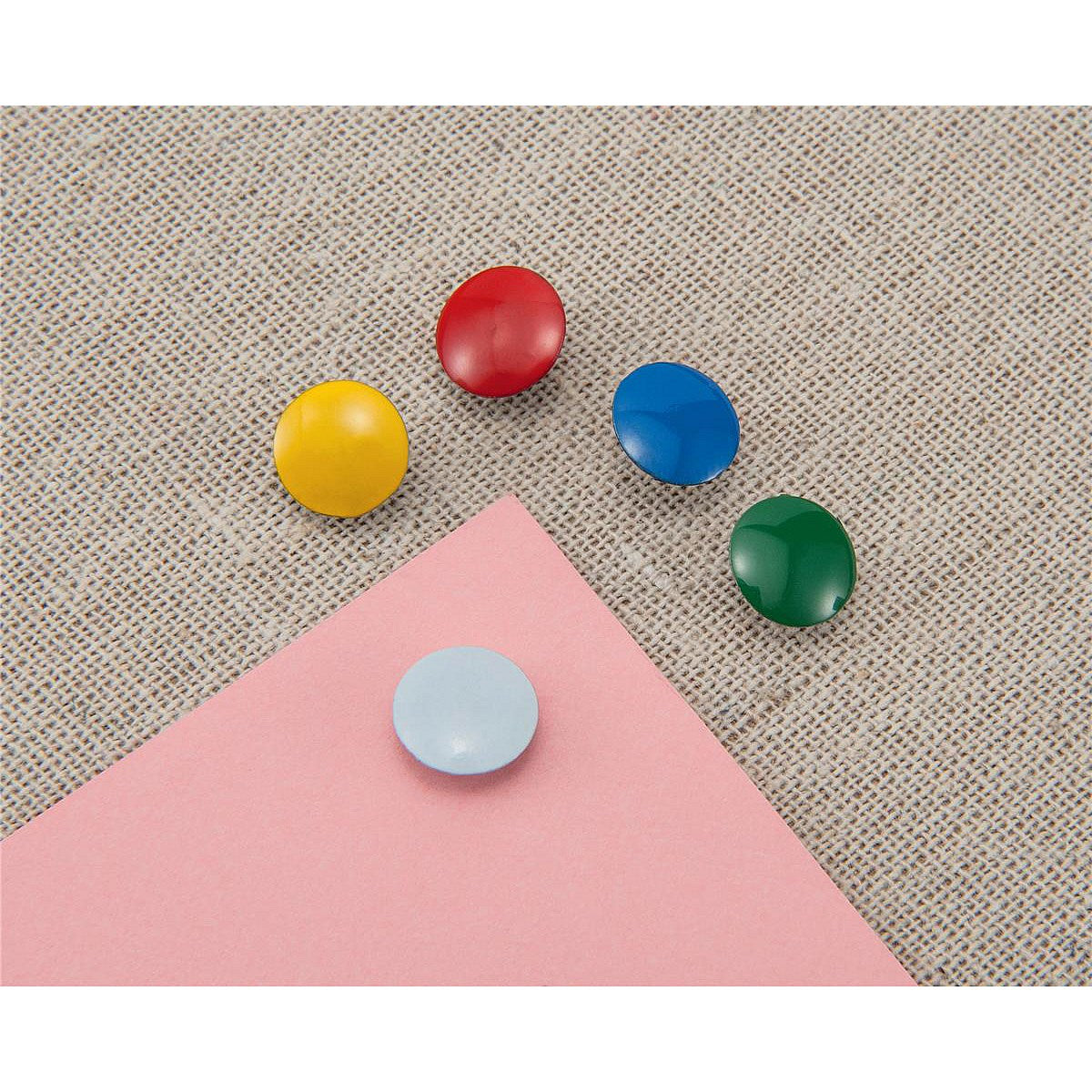 Q-Connect Drawing Pins, Assorted, Pack of 1200(10 packs of 120)