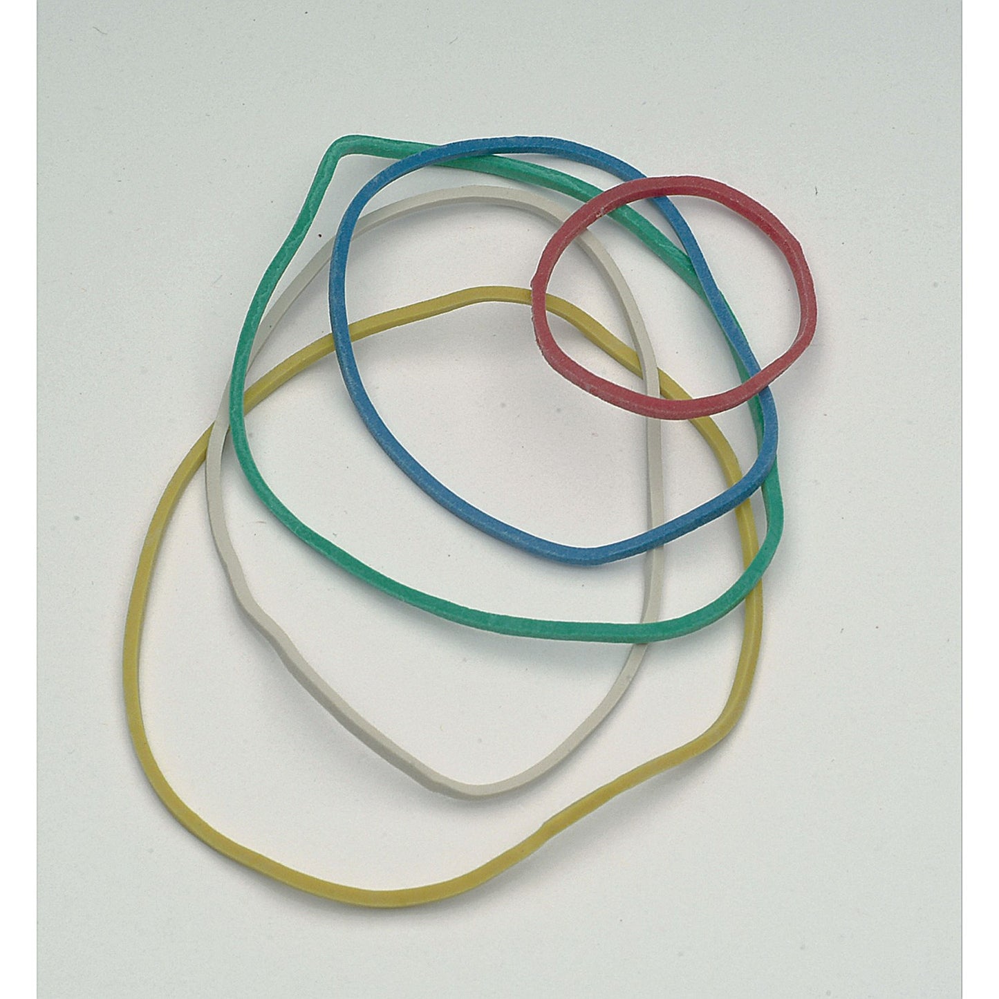 Q-Connect Rubber Bands Assorted Sizes Coloured 15g (10 Pack)